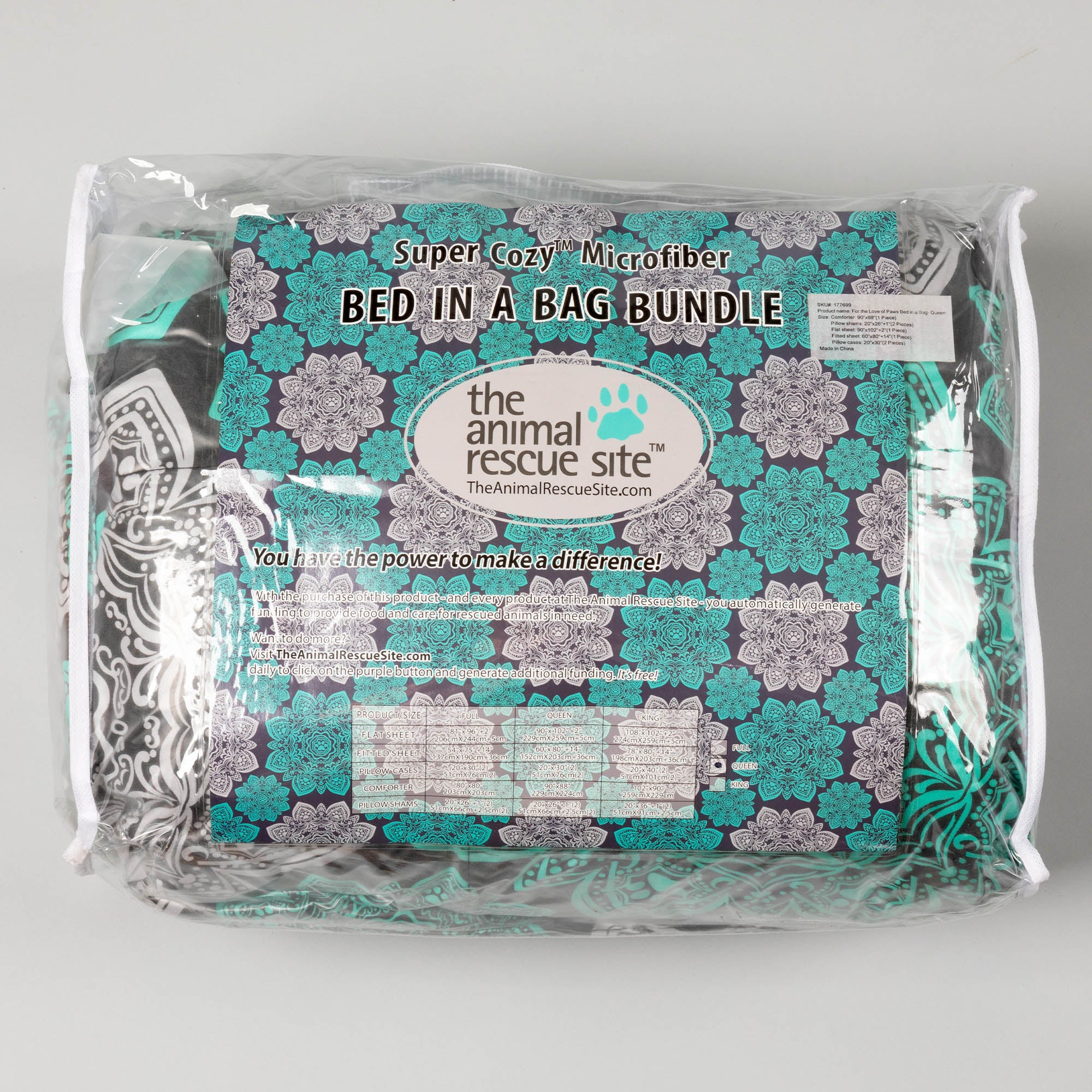Premium Mandala Paws 7-Piece Microfiber Bedding Set