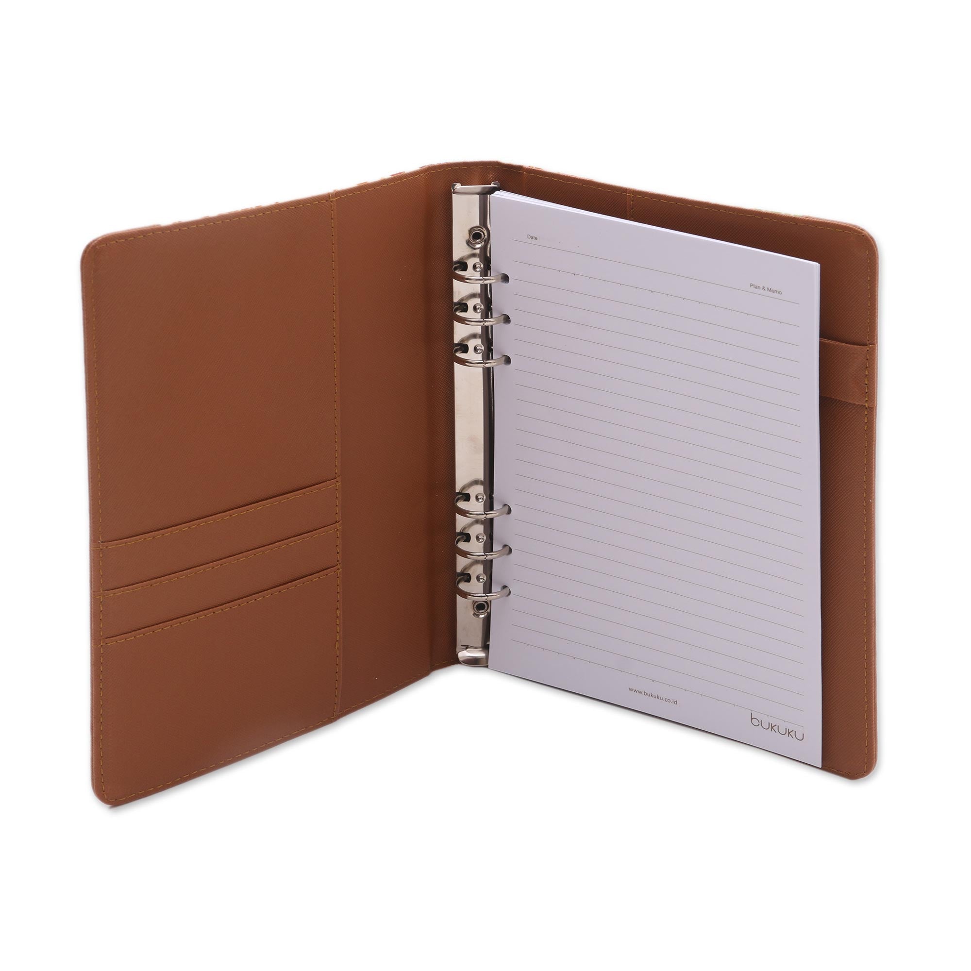 Premium Reef-Side Writer Handmade Faux Leather Planner - Ultimate Organizer with Batik Design