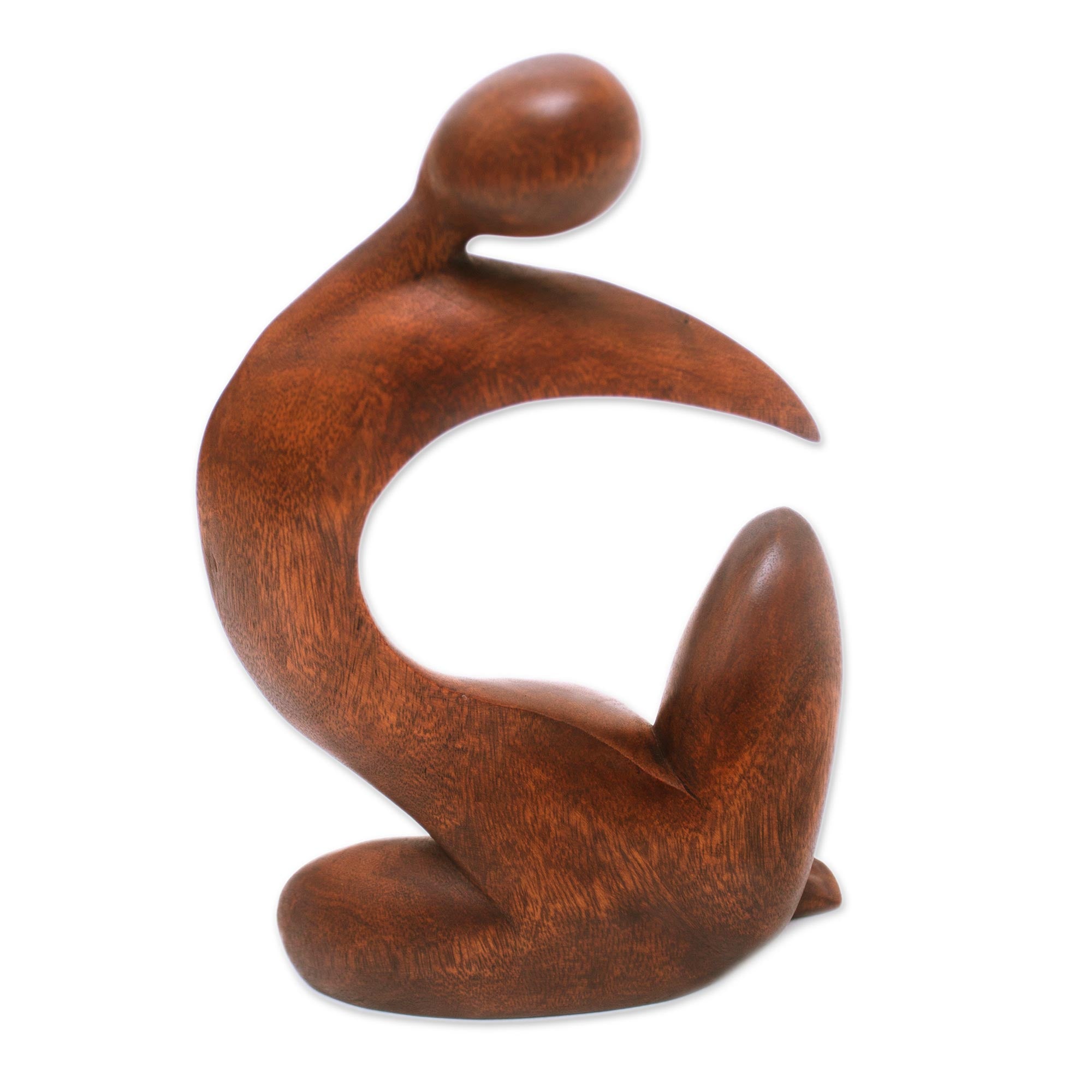 Premium Pregnant Grace Wood Statue – Handcrafted Elegance