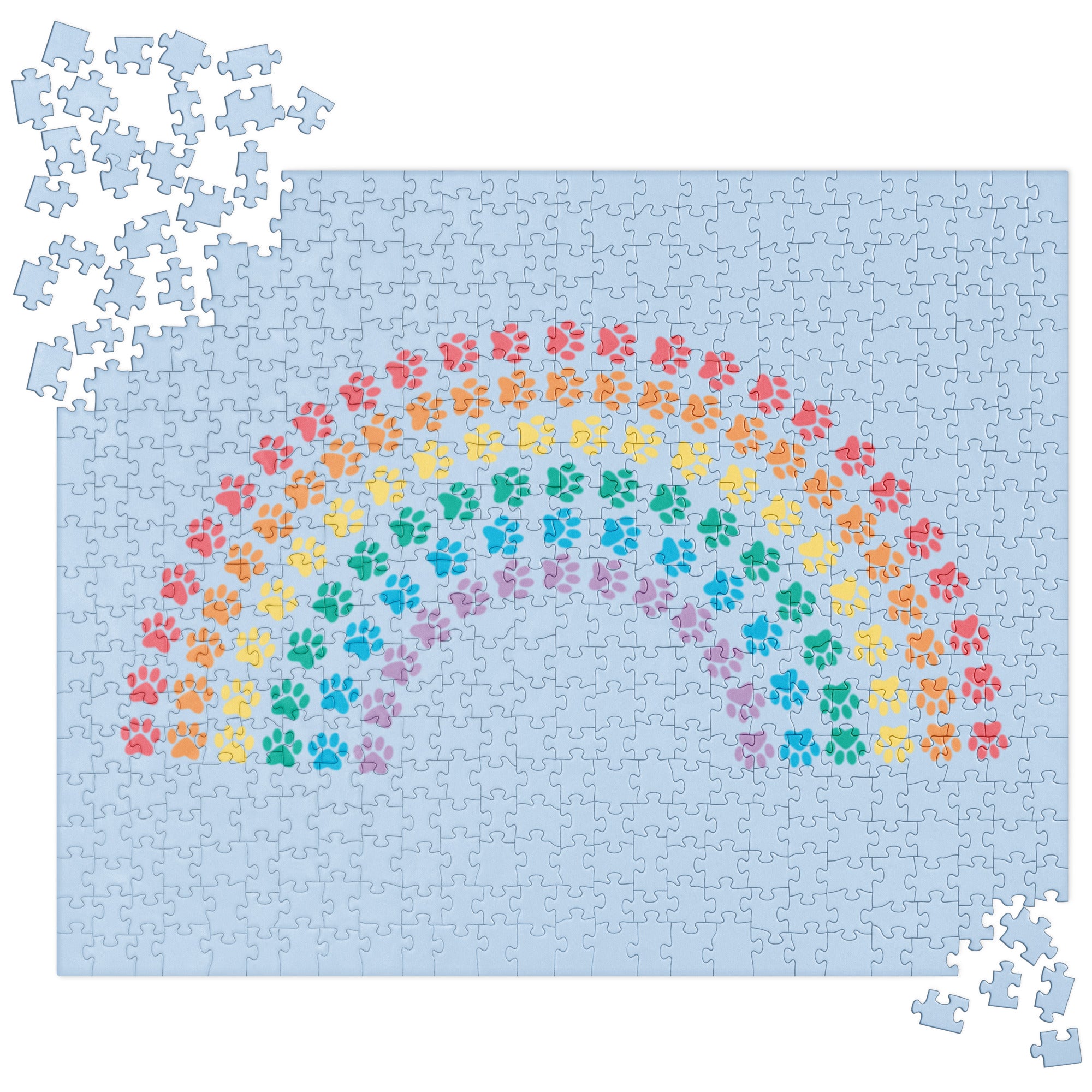 Ultimate Rainbow Paw Prints Puzzle