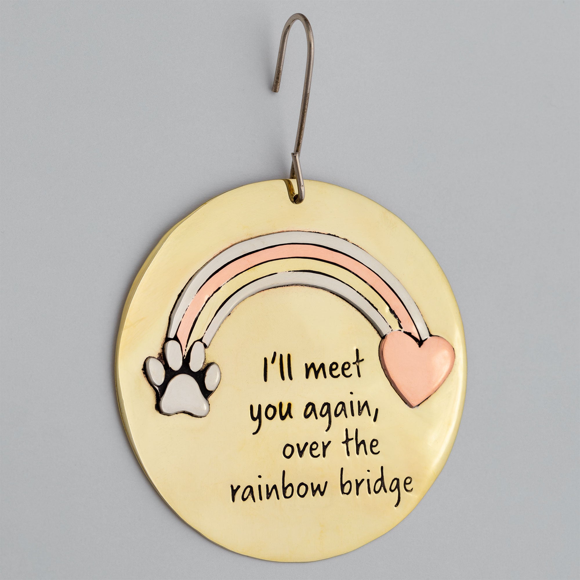 Premium Rainbow Bridge Memorial Ornament - Handcrafted Tribute