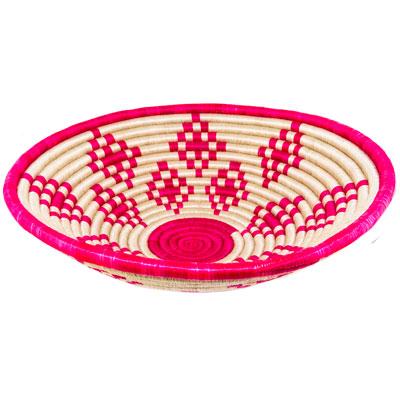 Premium Agaseke Handwoven Sisal Bowl Basket - 12 Inch African Artisan Craft