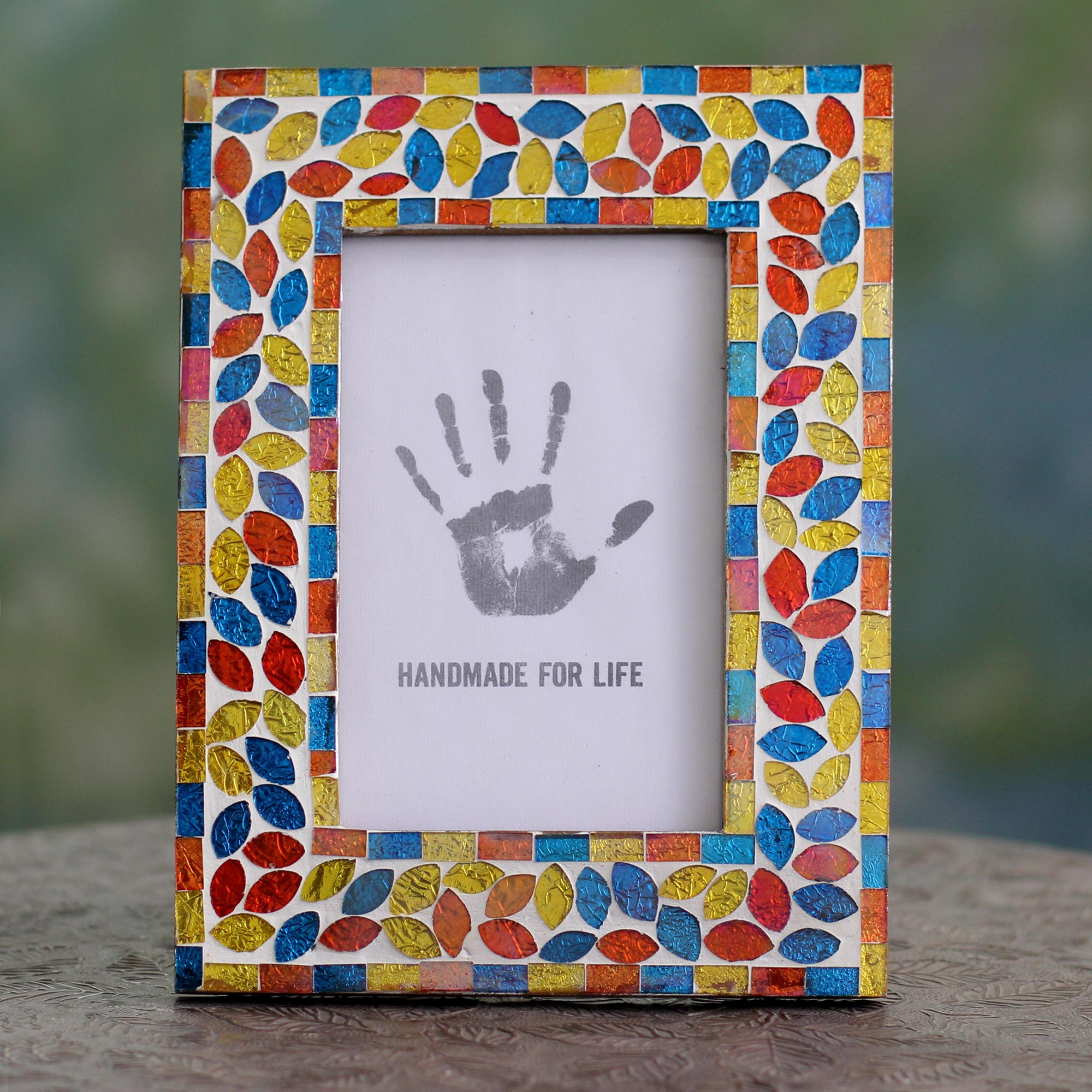 Premium Diwali Muse Stained Glass Photo Frame - 4x6