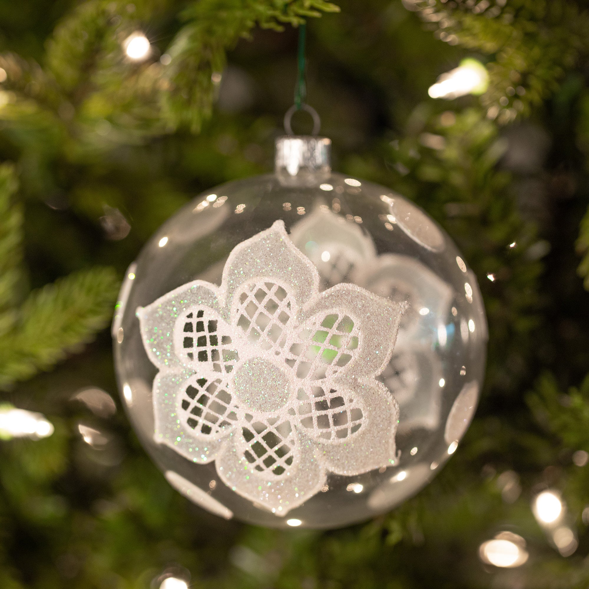 Premium Ukrainian Handmade Christmas Glass Ornament - Unique Holiday Decor