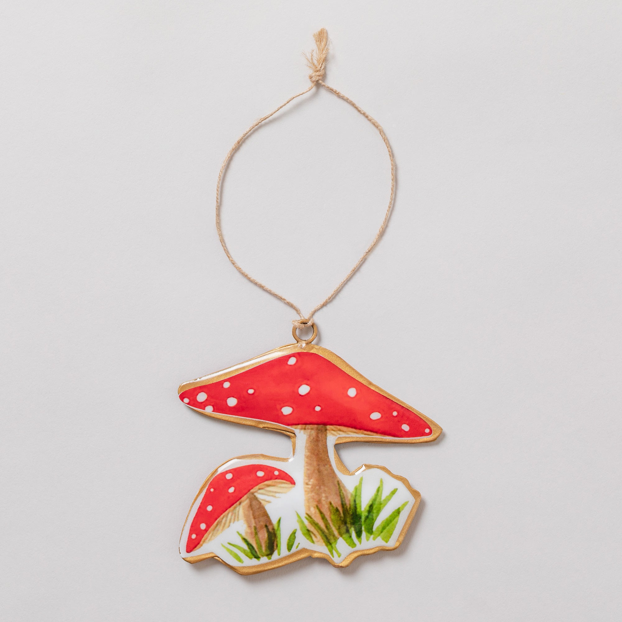 Premium Mushroom Metal Ornament - Ultimate Holiday Charm