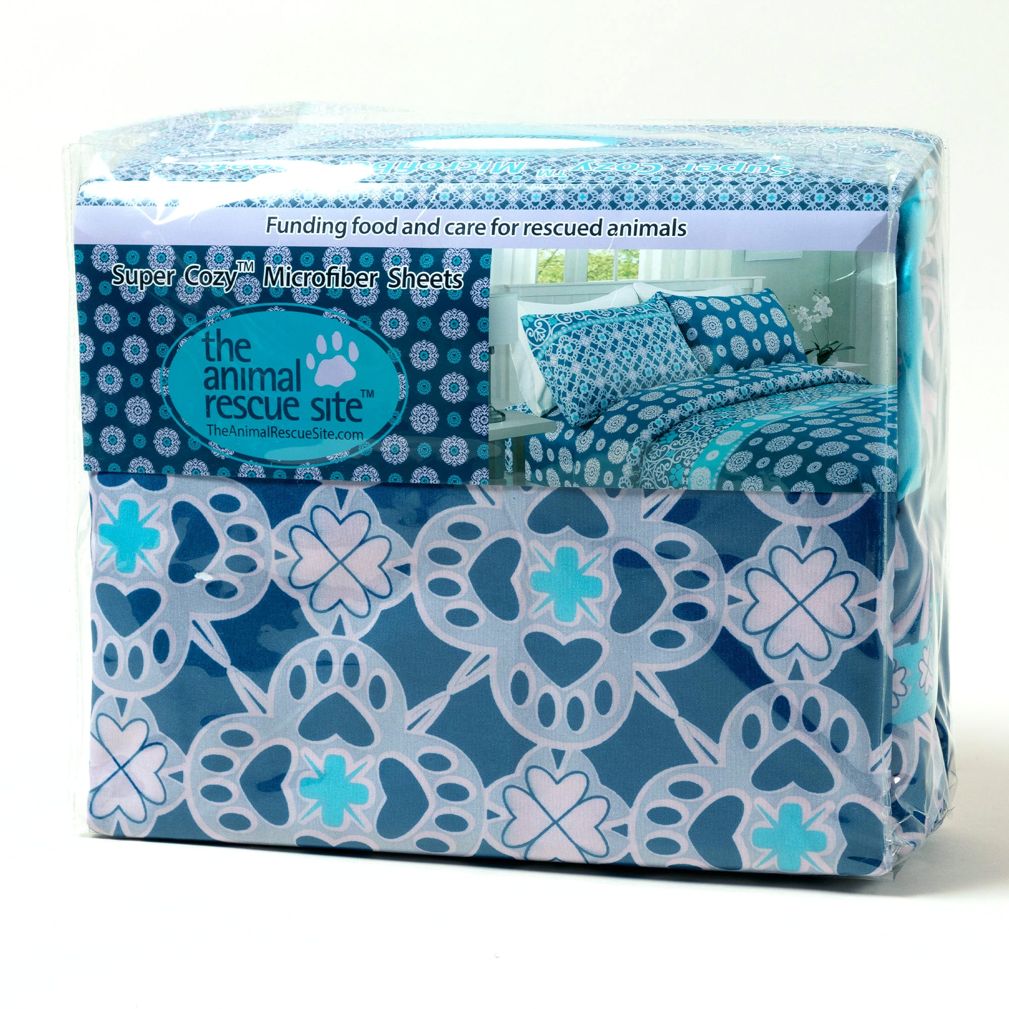 Premium Paws & Medallions Microfiber Sheet Set - Ultimate Comfort for Animal Lovers