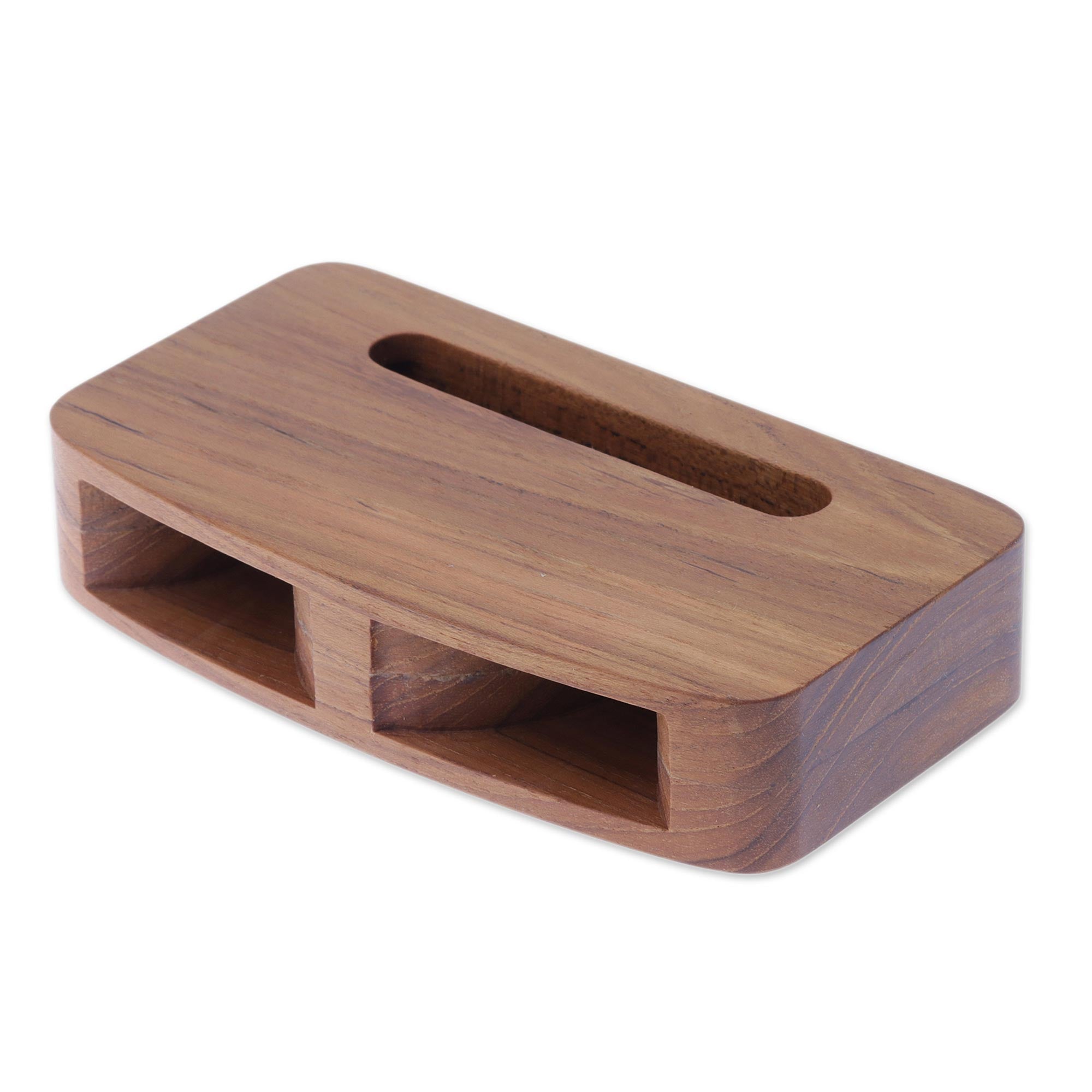 Premium Teak Decibel Dual-Horn Wooden Phone Speaker - Handcrafted in Thailand