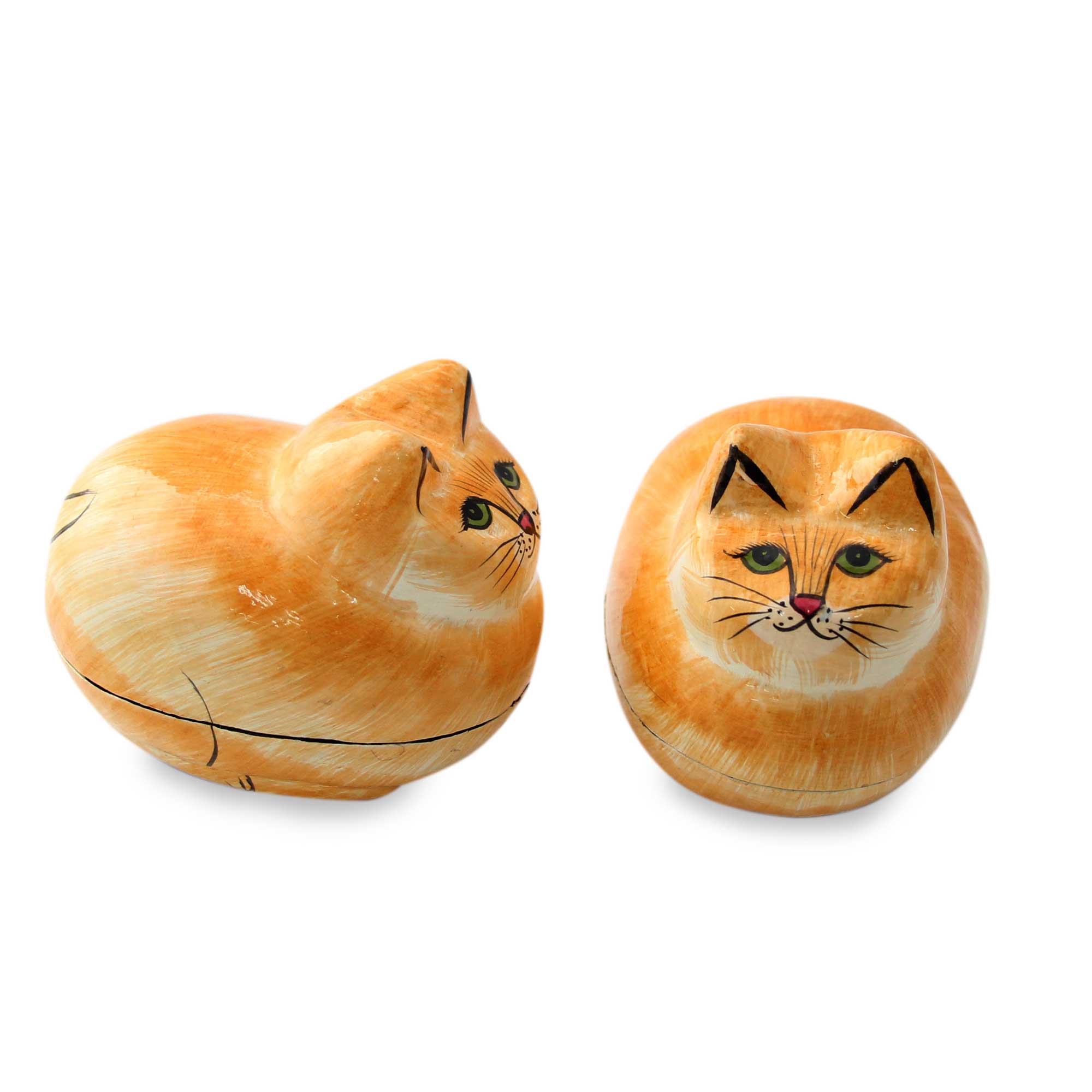 Premium Handcrafted Charismatic Cat Boxes - Papier Mache Artistry