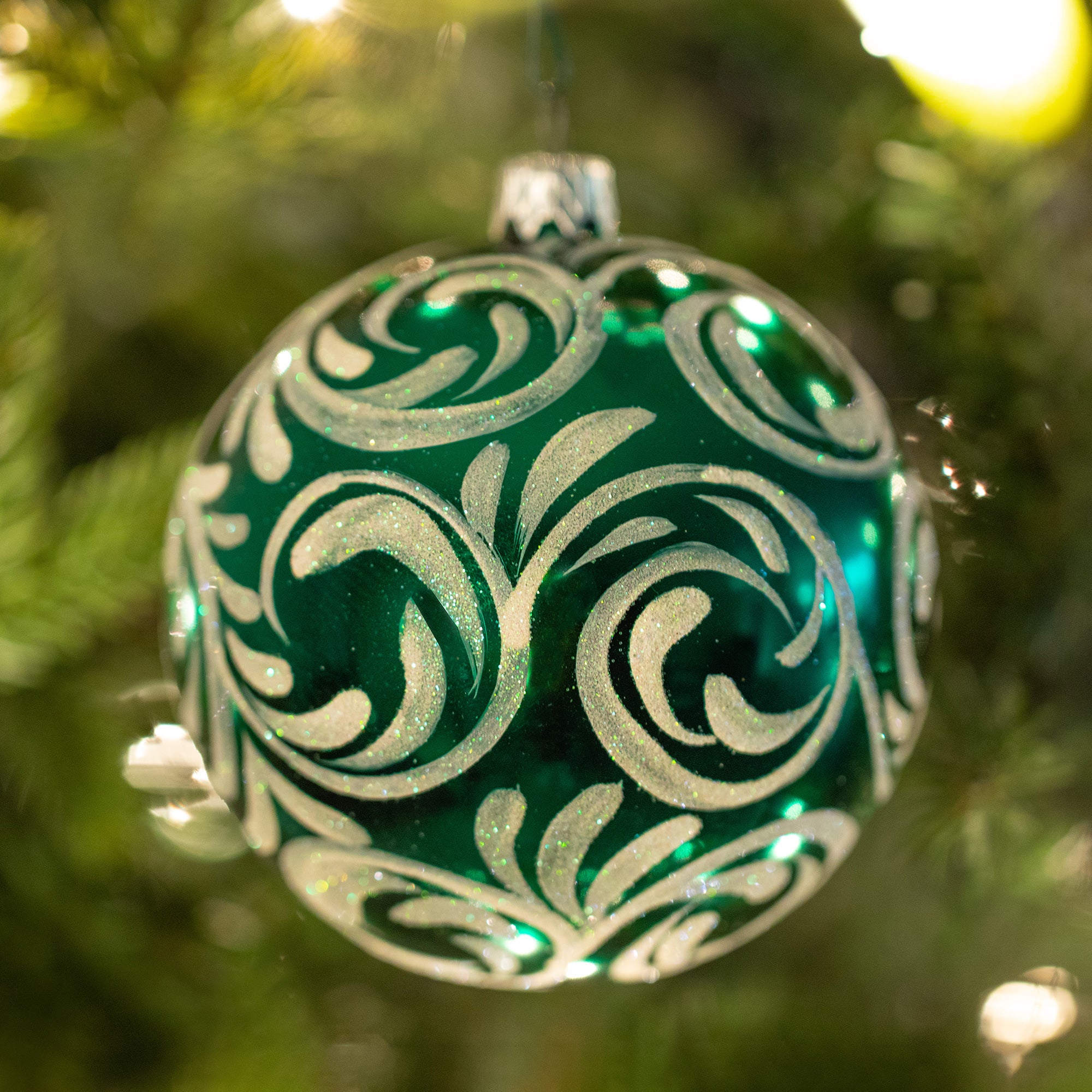 Premium Ukrainian Handmade Christmas Glass Ornament - Unique Holiday Decor