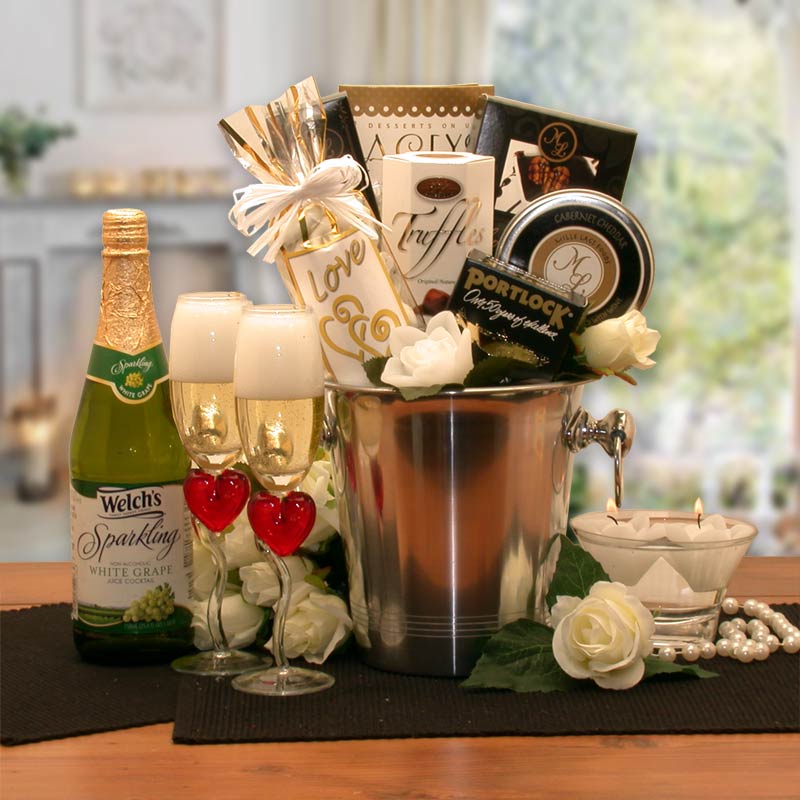 Ultimate Romantic Evening Gift Basket for Two