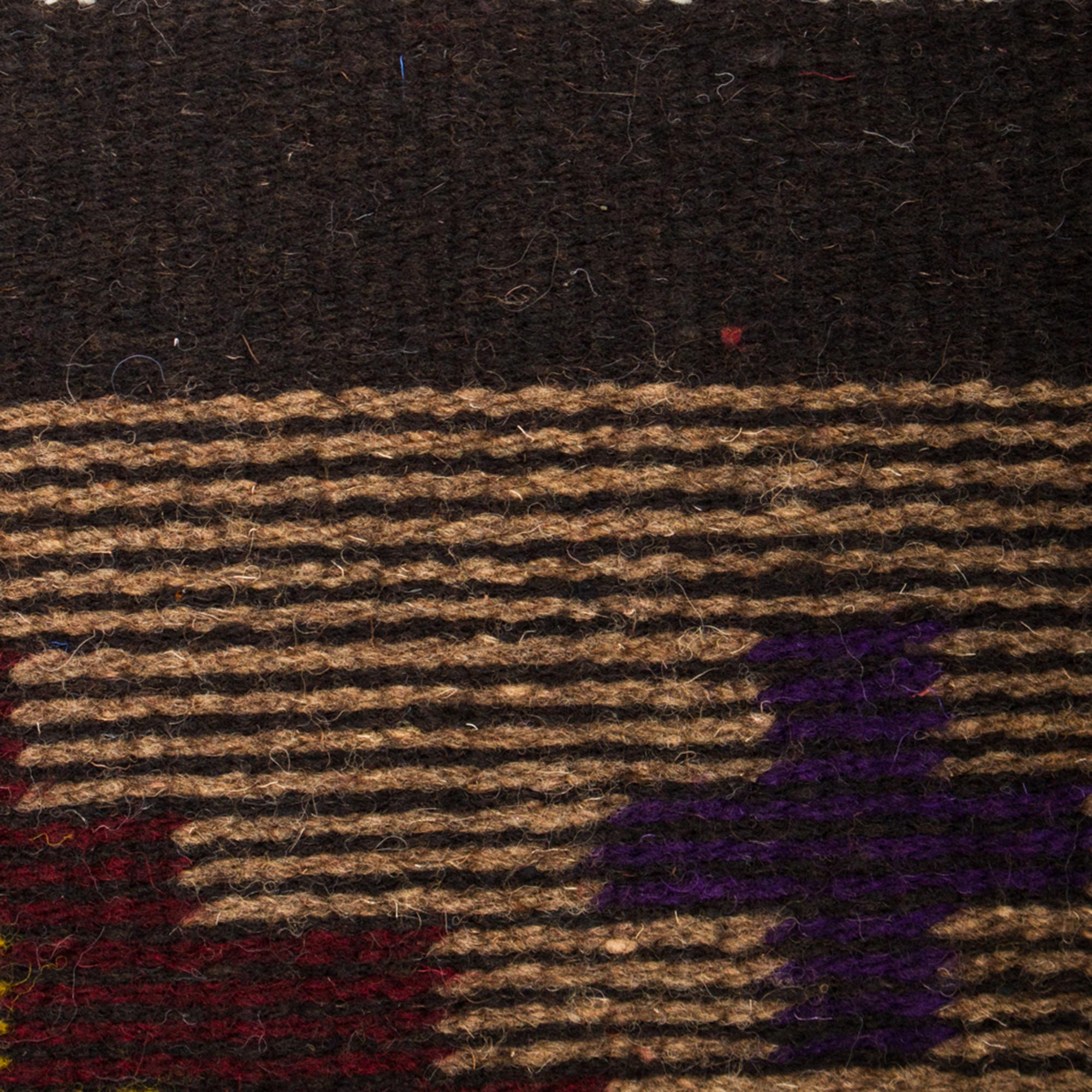 Premium Stargazer Brown Zapotec Wool Area Rug - Handwoven Luxury