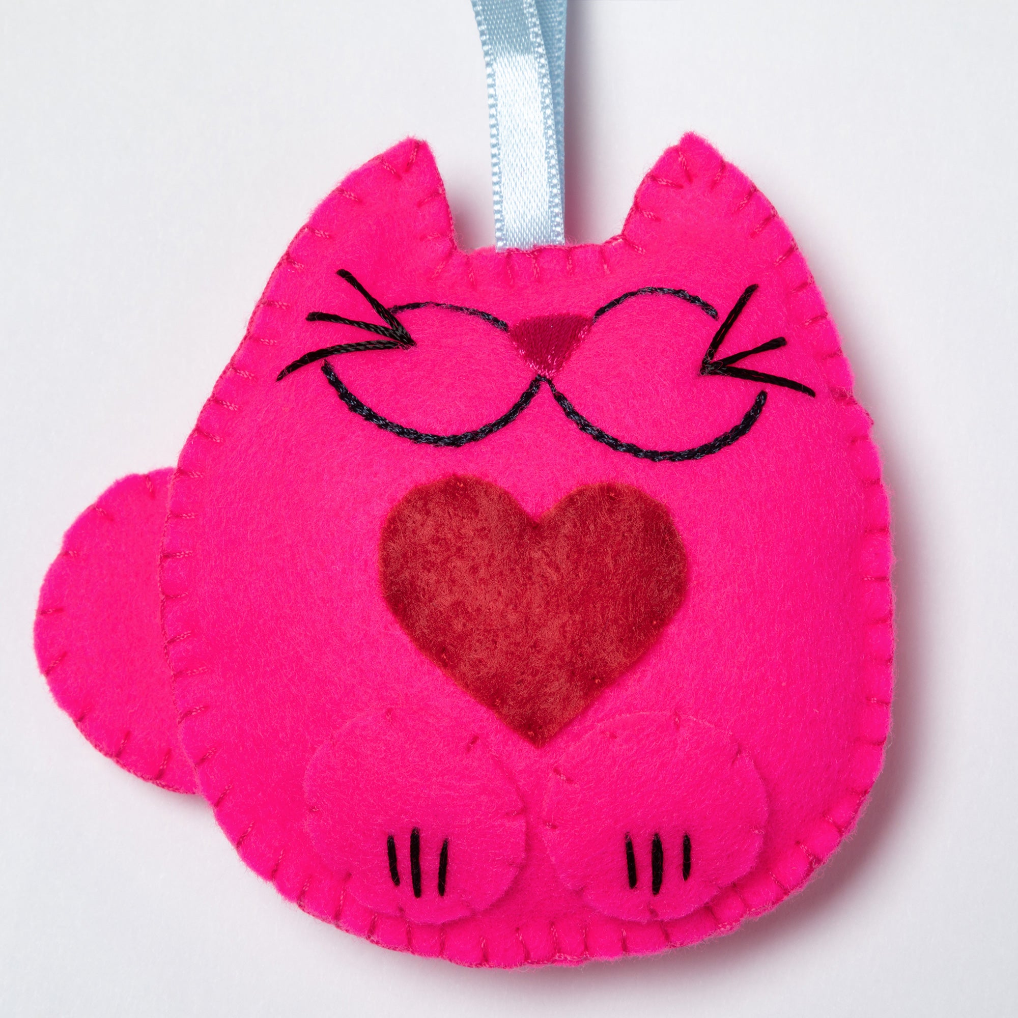 Premium Handmade Cat Ornaments - Whimsical Set of 3