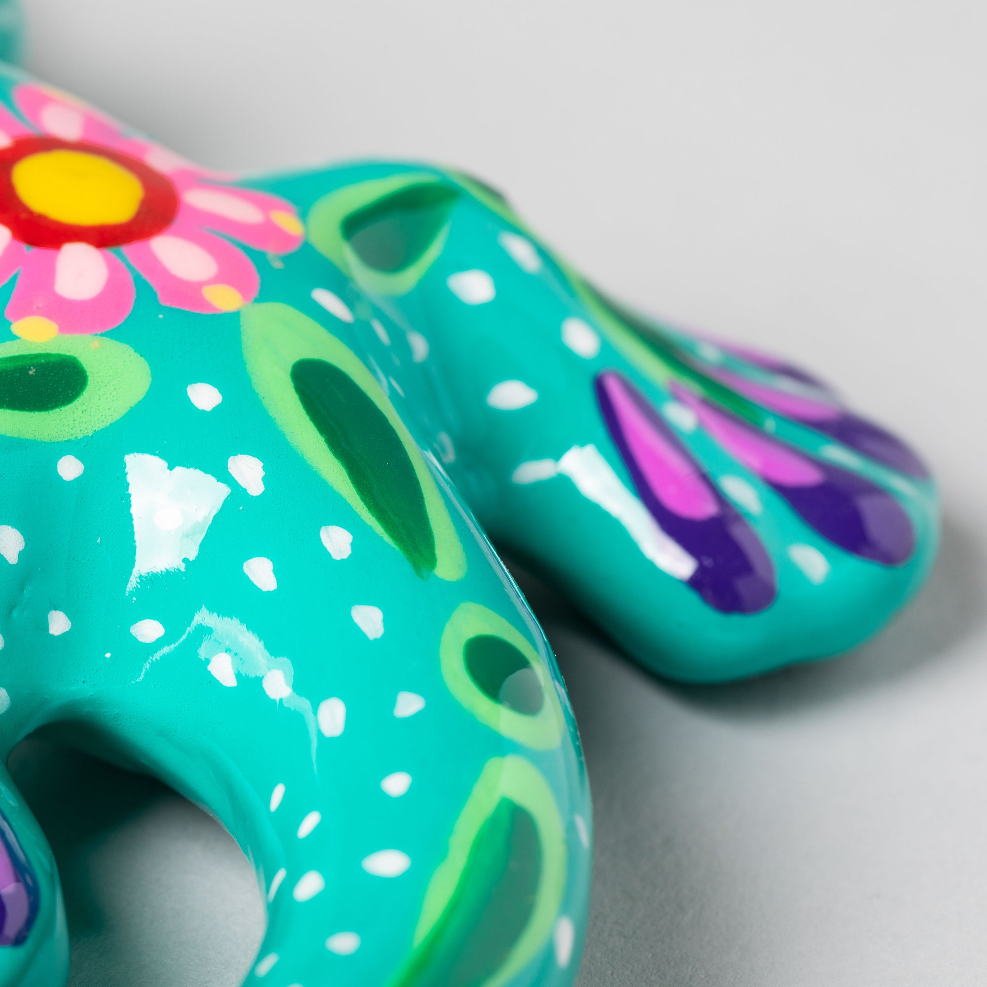 Premium Hand-Painted Ceramic Gecko Wall Art