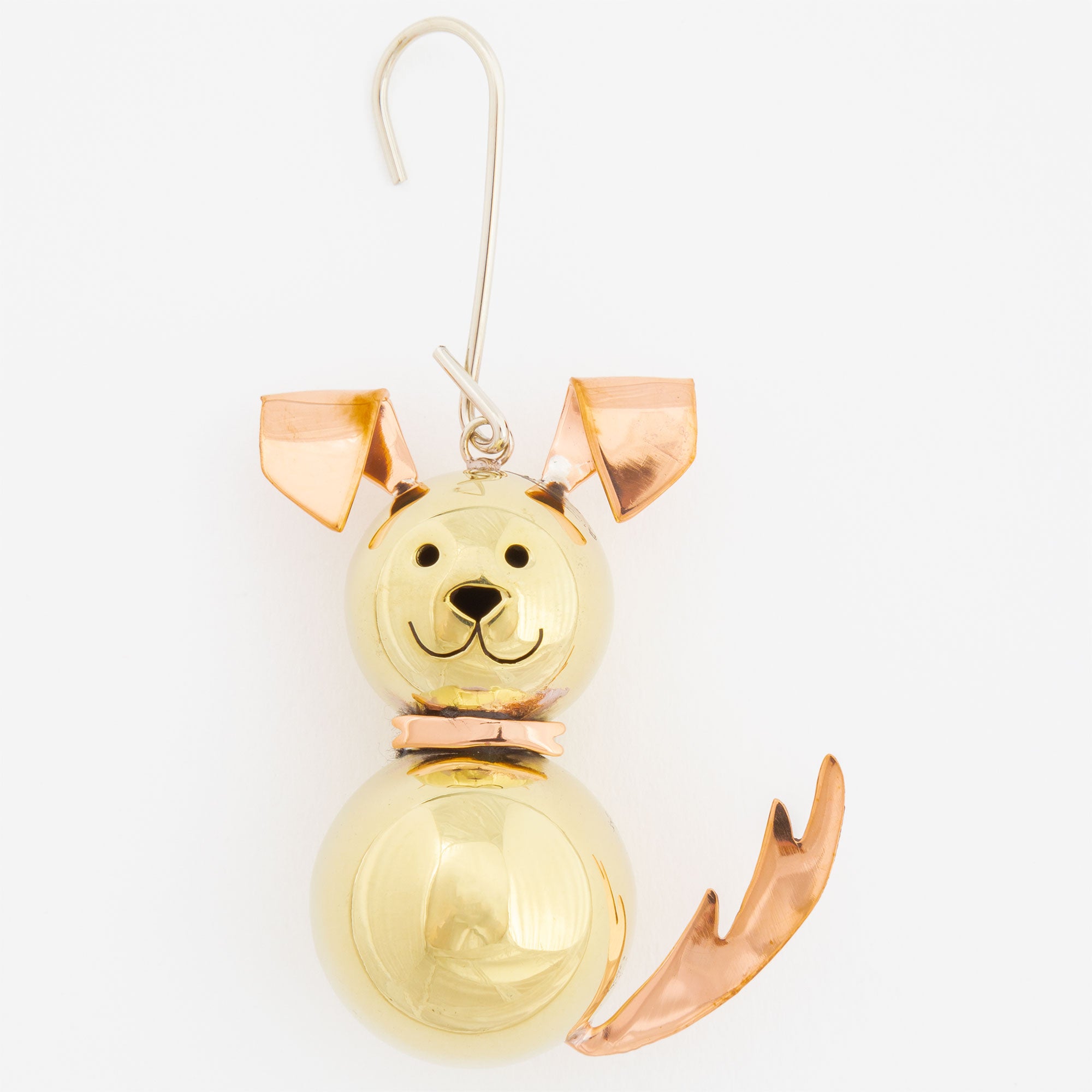 Premium 3D Sweet Dog Metal Ornament - Handcrafted Fair-Trade Decor