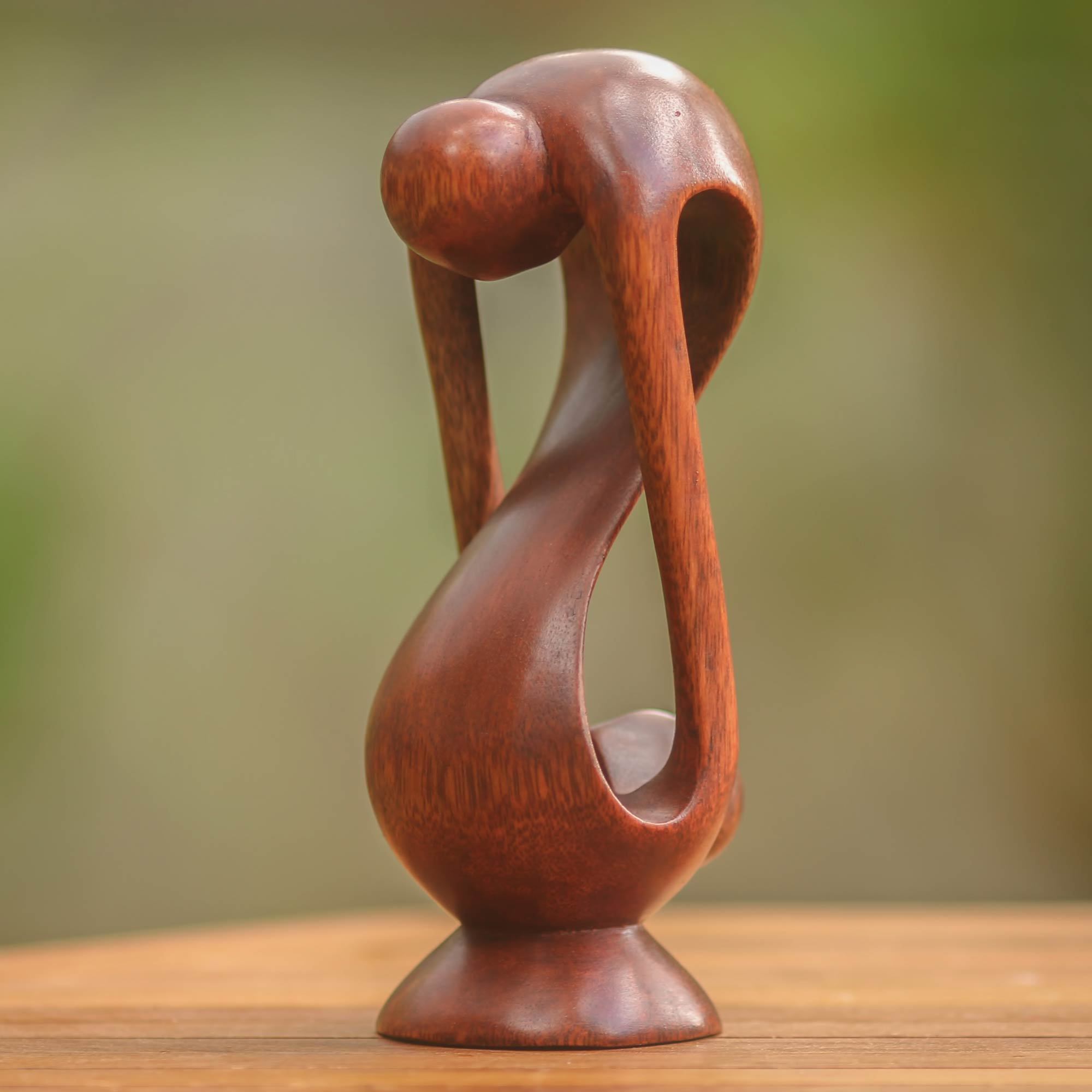 Premium Suar Wood Sculpture - Indivisible Love