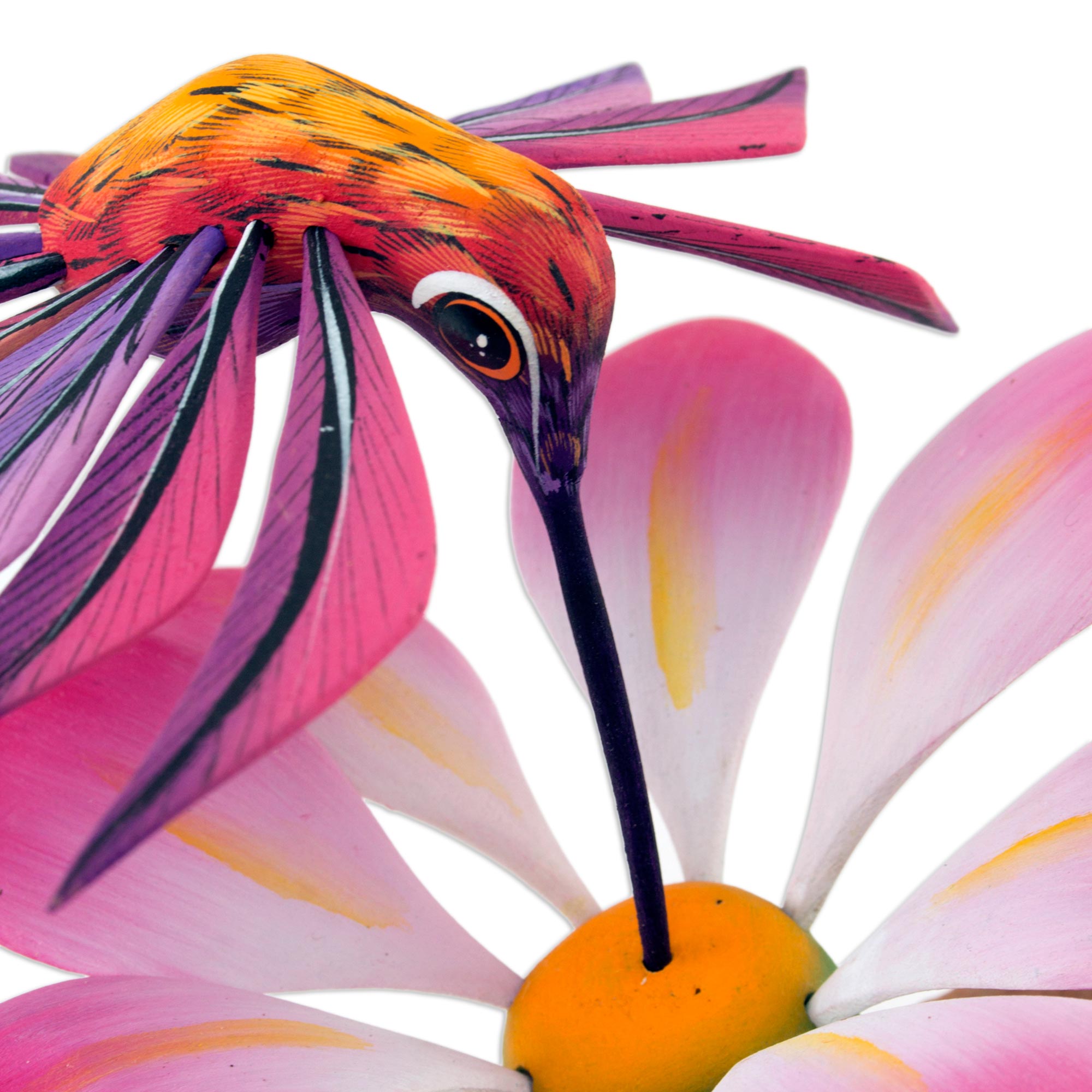 Premium Handcrafted Hummingbird Wood Sculpture – Symbol of Joy & Luck