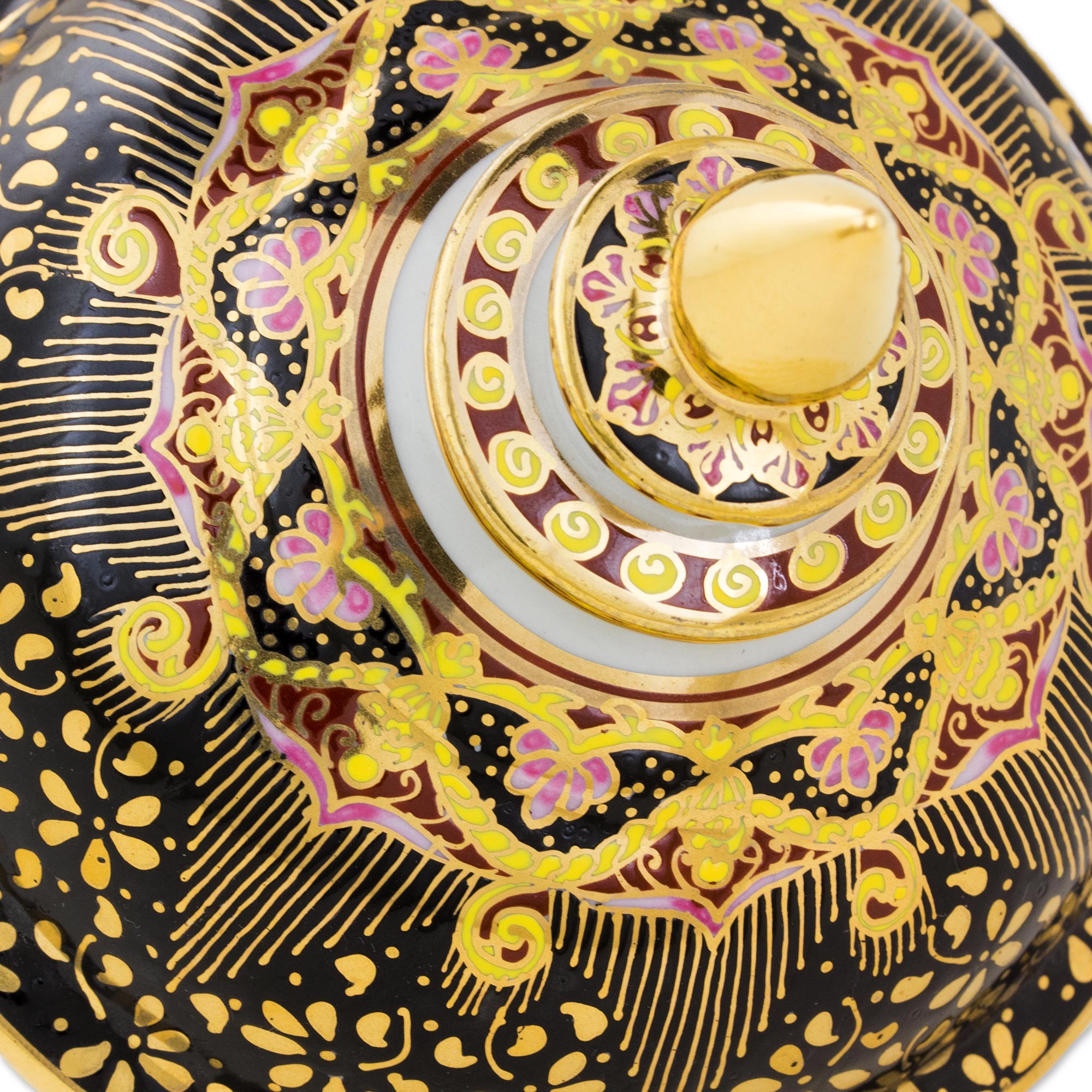 Premium Hand-Painted Benjarong Porcelain Jar – Thai Royal Pride Collection