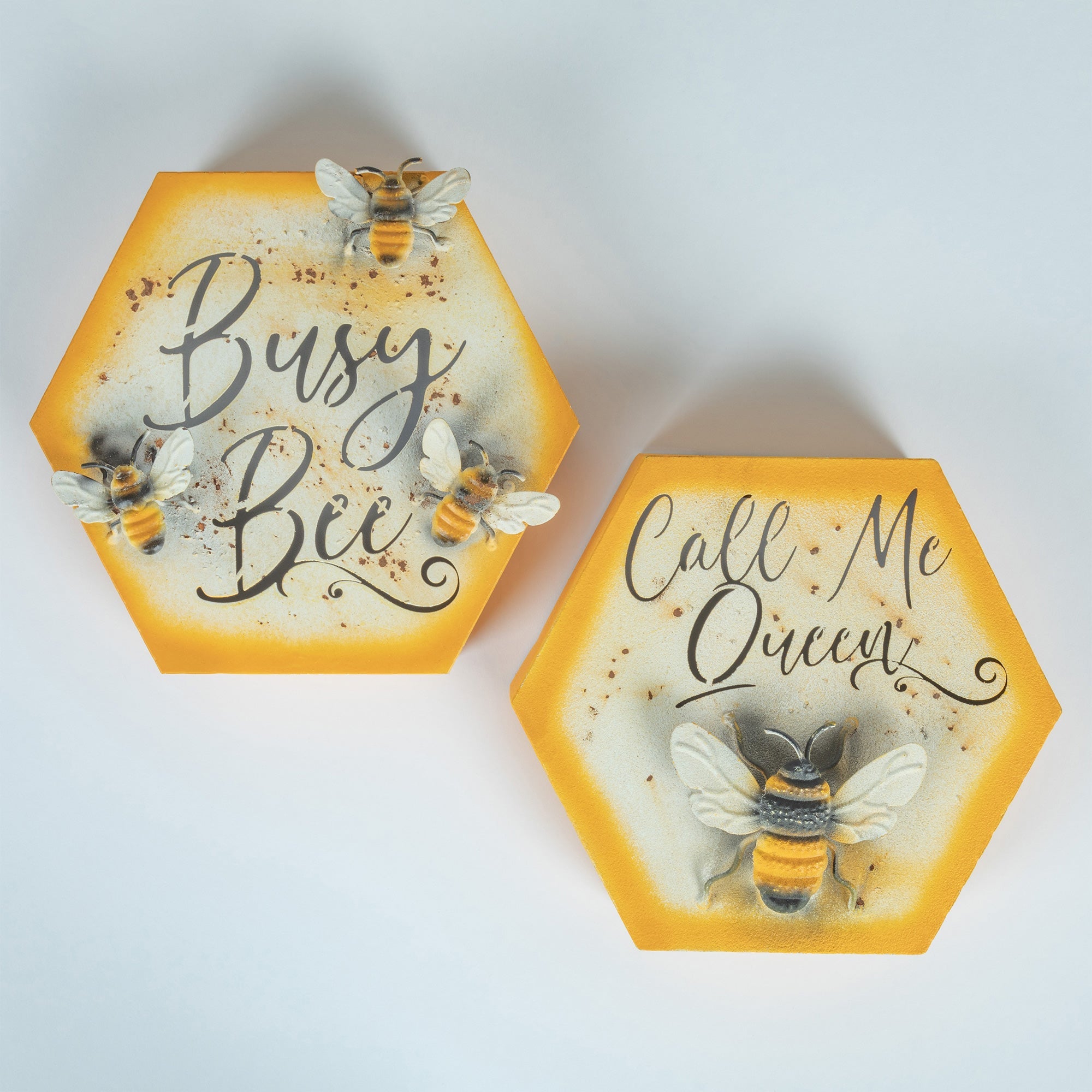 Premium Honeycomb Bee Garden Wall Art