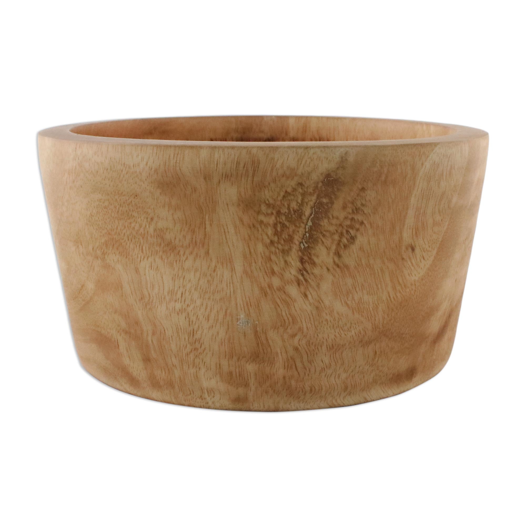 Premium Handcrafted Mango Wood Serving Bowl - Artisan Design from Thailand