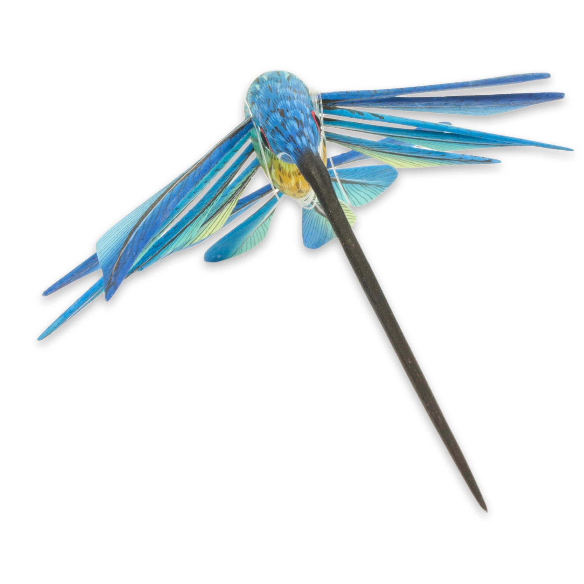 Premium Handcrafted Blue Hummingbird Ceiling Sculpture