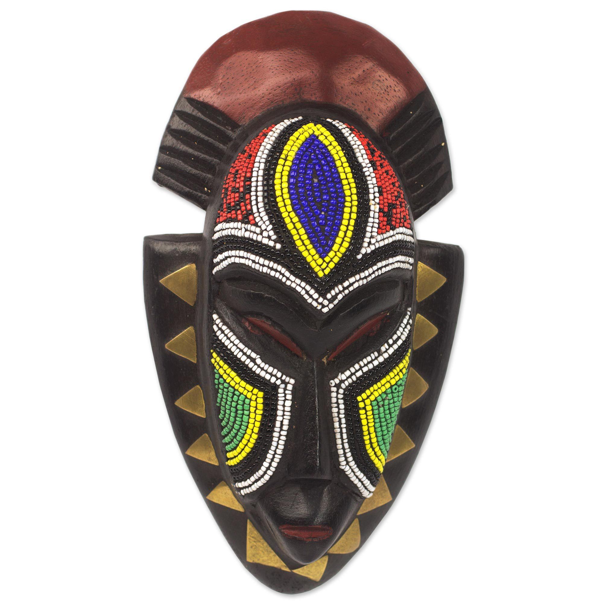 Premium Handcrafted Jama Ghanaian Wall Mask - Ultimate Home Decor