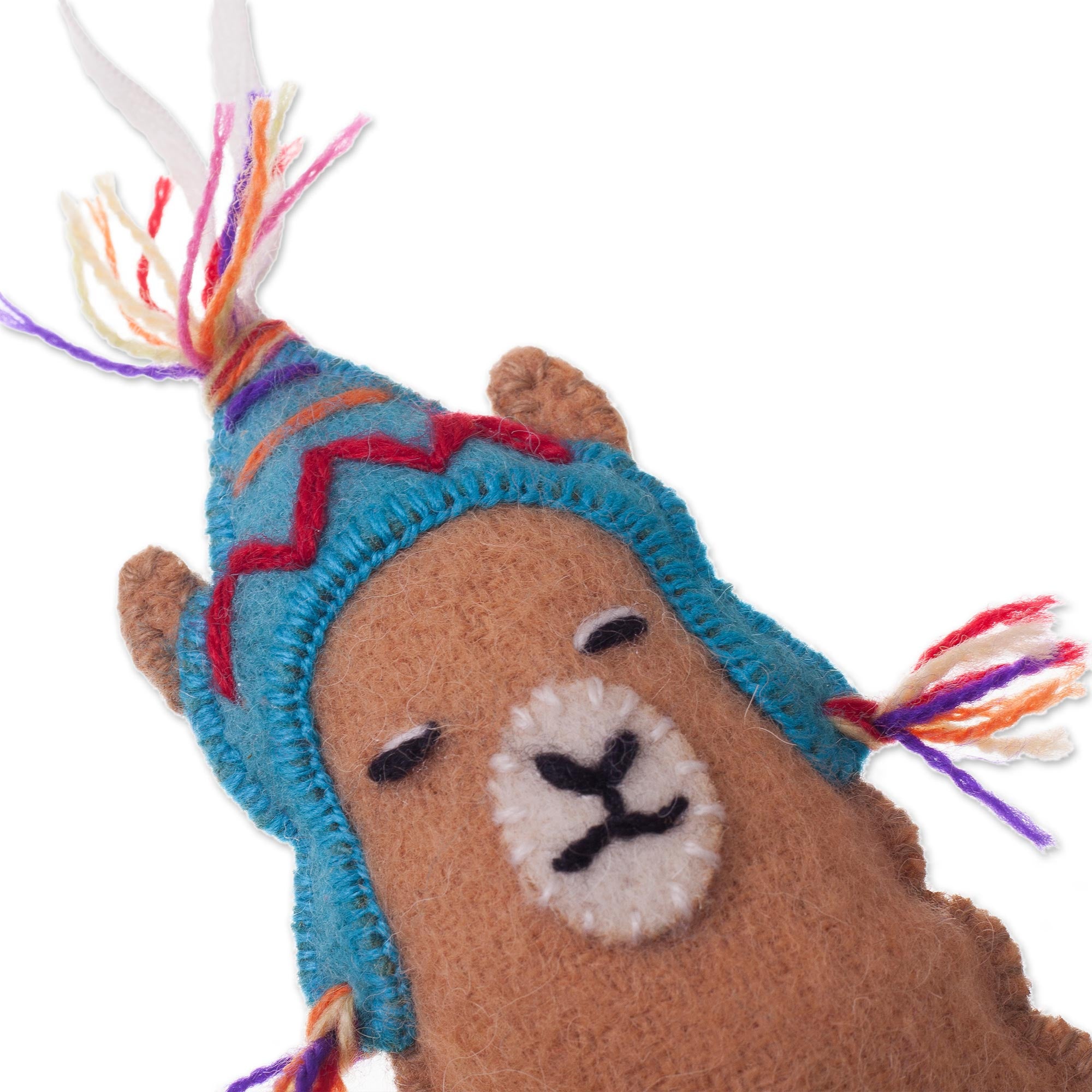 Premium Sleepy Llama Ornaments – Handcrafted in Peru (Set of 3)