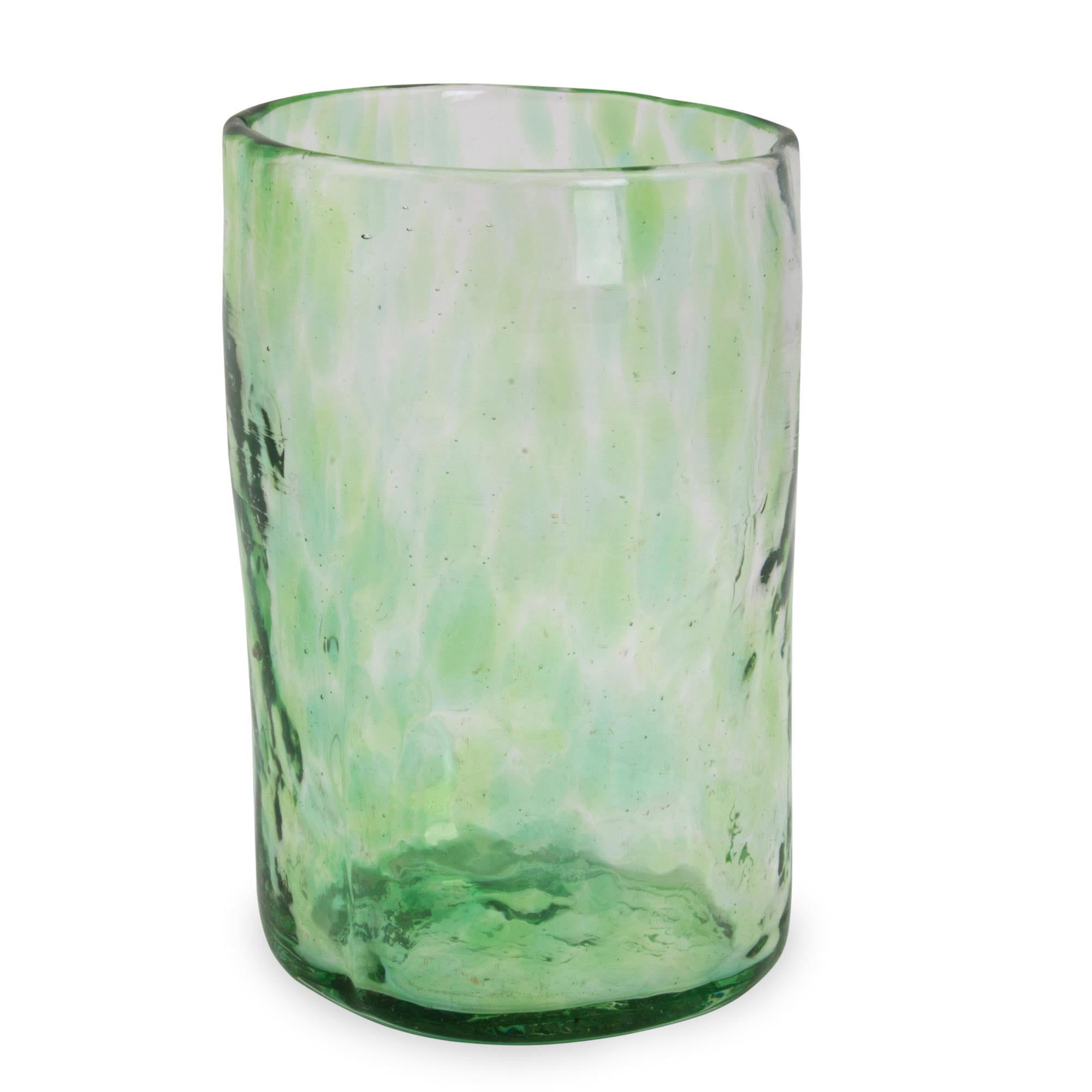Premium Green Mist Set of 4 Handcrafted Artisan Glass Tumblers - Upgrade Your Drinkware