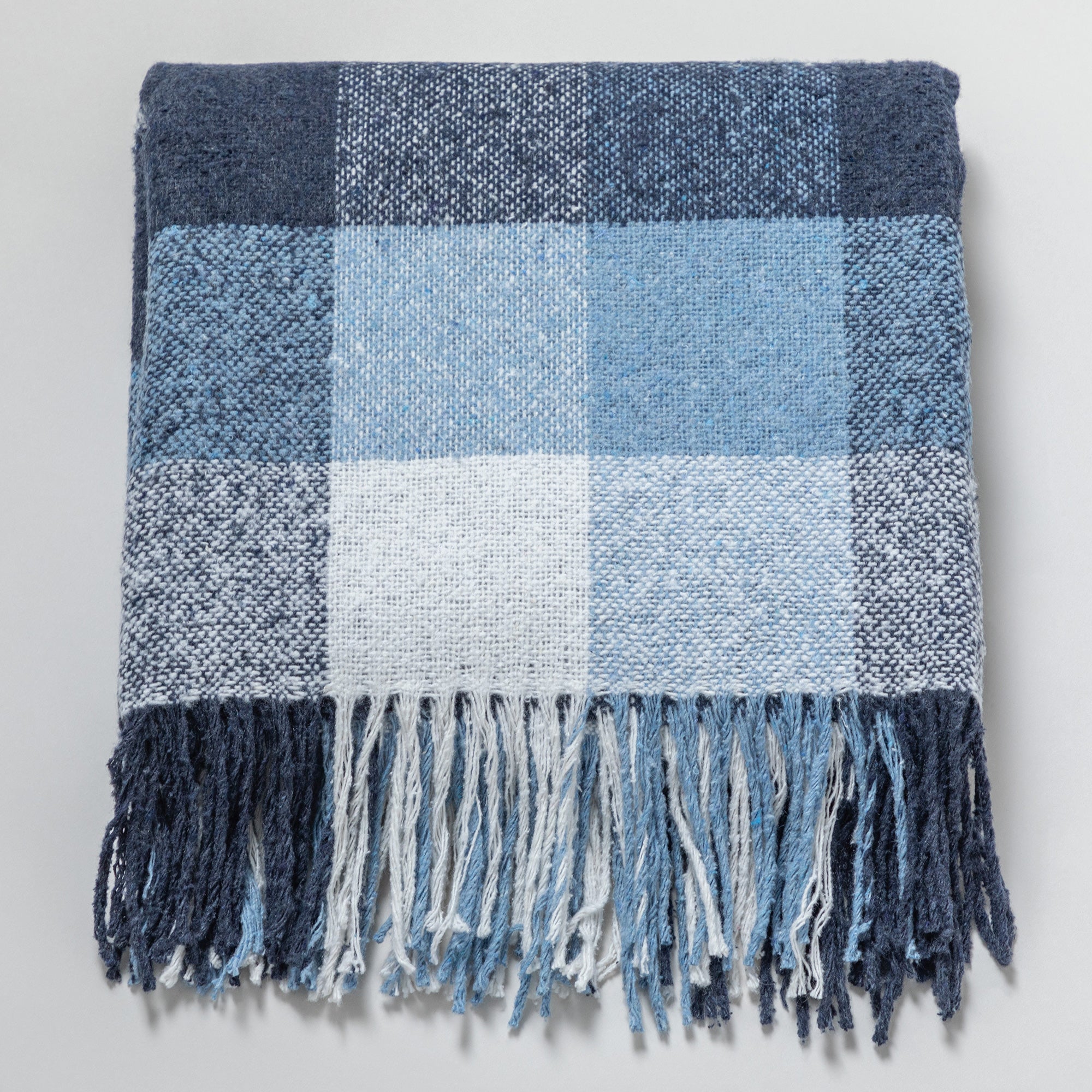 Premium Ukrainian Wool-Blend Fringed Throw Blanket - Ultimate Comfort & Warmth