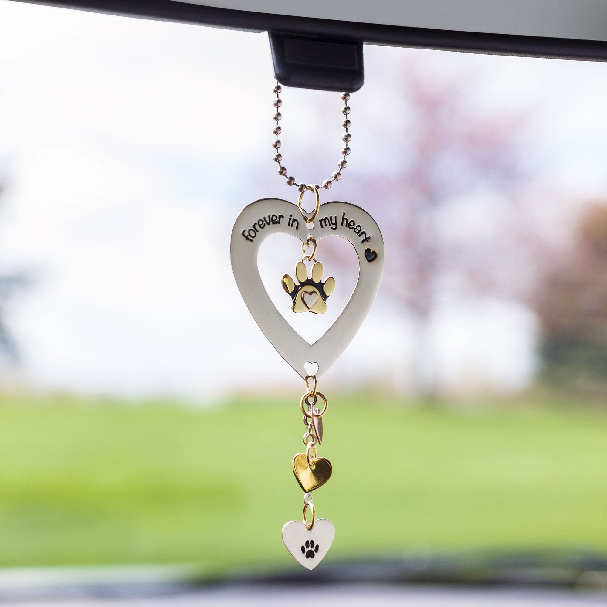 Premium Pet Parent Mixed Metal Car Charm - Ultimate Car Accessory