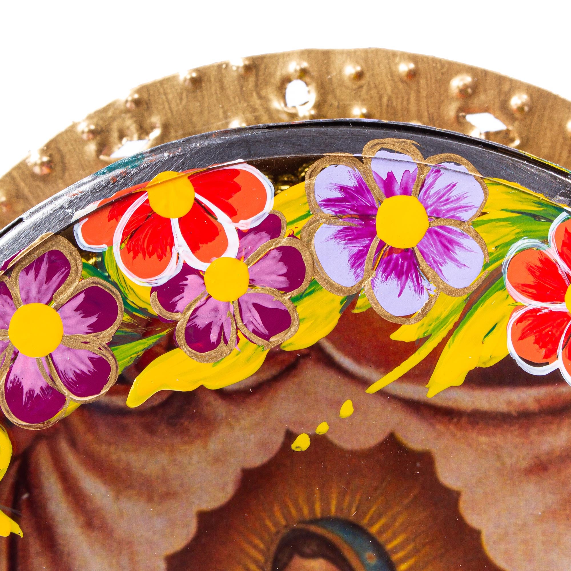 Premium Handcrafted Virgin Mary Wall Niche - Folk Art Decor