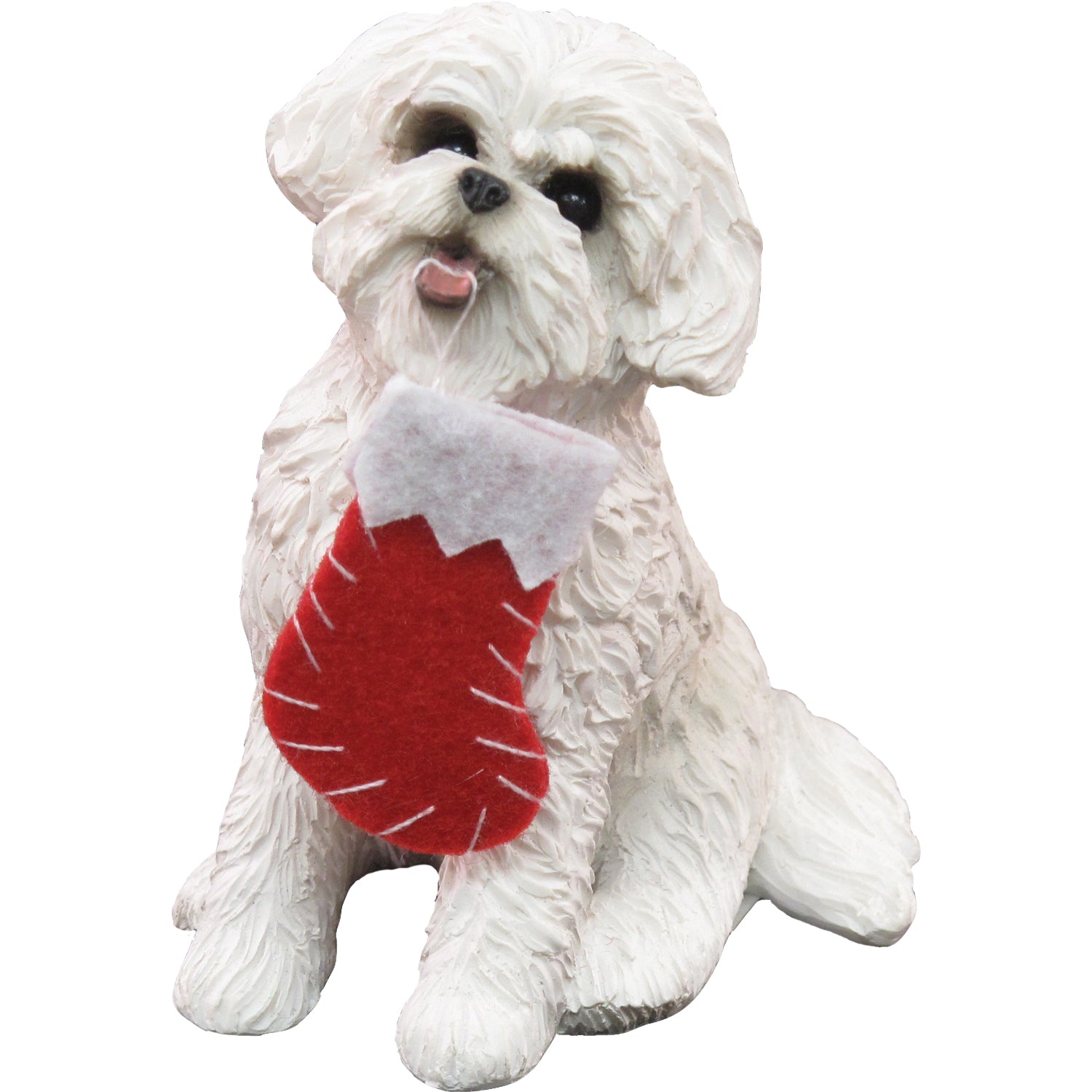 Premium Hand-Painted Bichon Frise Christmas Ornament