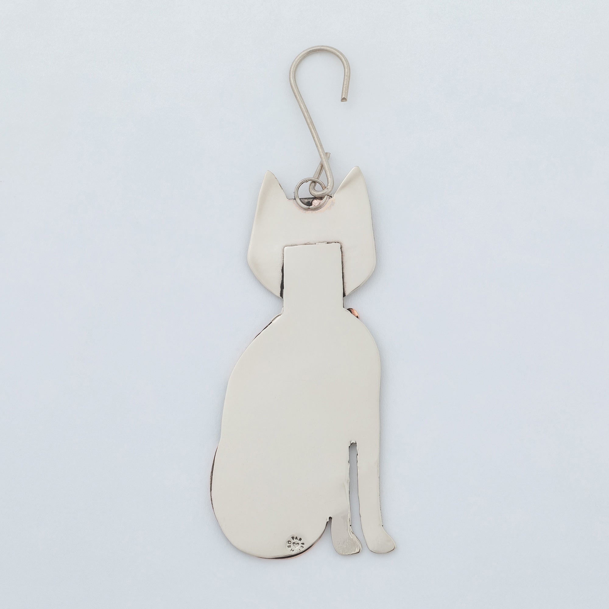 Premium Handcrafted Whiskers & Stripes Cat Ornament - Fair Trade Holiday Decor