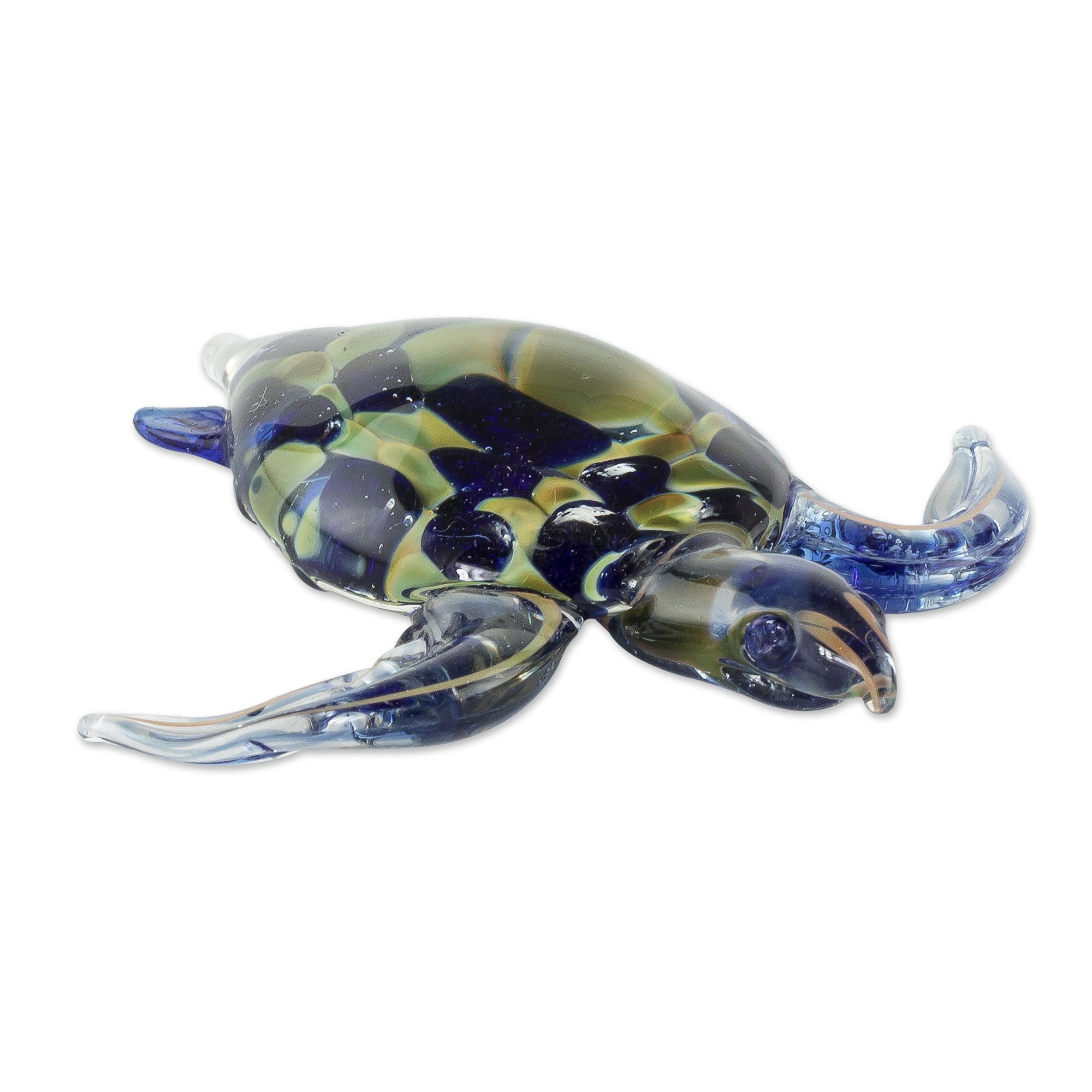 Premium Handmade Loggerhead Turtle Art Glass Figurine