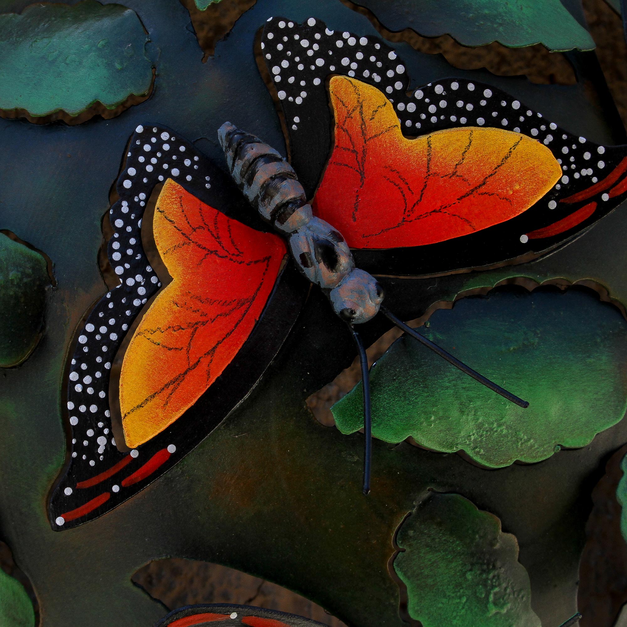 Premium Monarch Vase: Handcrafted Butterfly Wall Sculpture from Mexico