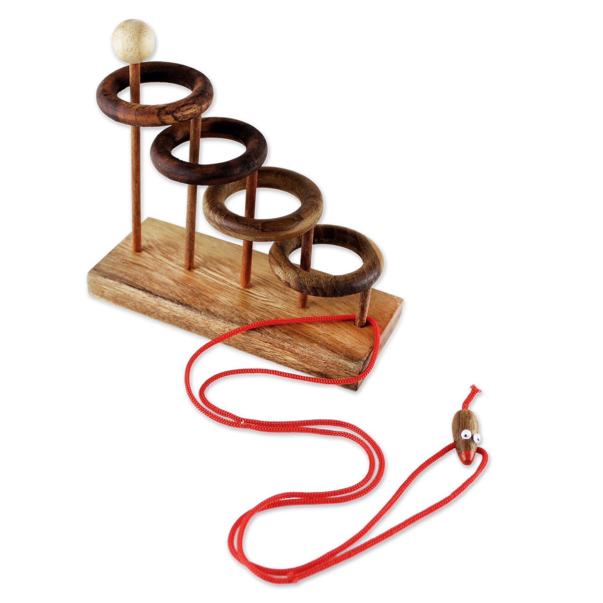 Premium Handcrafted Rain Tree Wood Puzzle Game from Thailand - Ultimate Brain Teaser