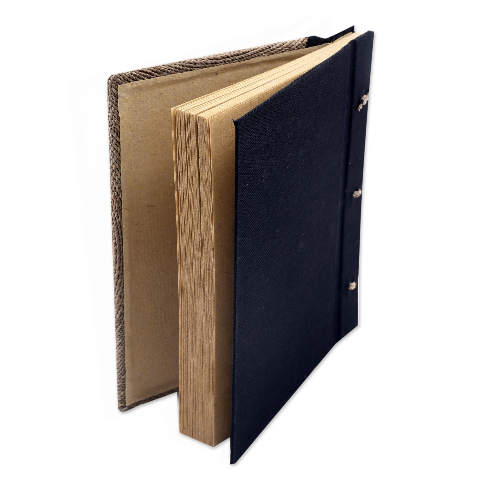 Premium Handmade Natural Fiber Journal with Turtle Motif - Eco-Friendly & Unique Design