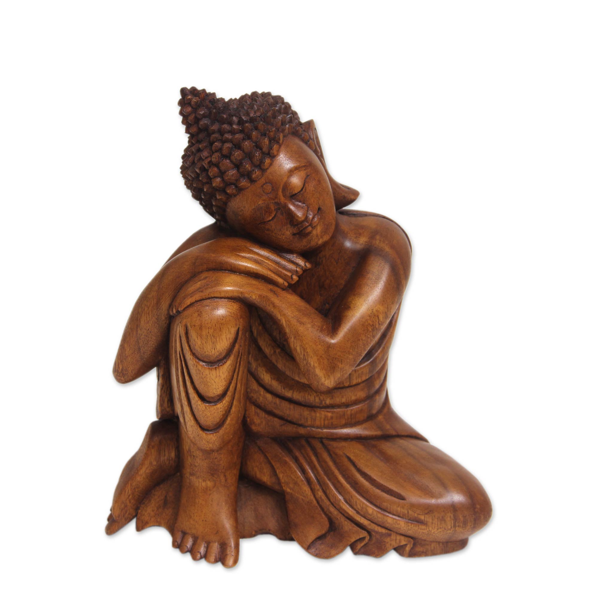 Premium Hand-Carved Buddha Statue - Ultimate Serenity in Suar Wood