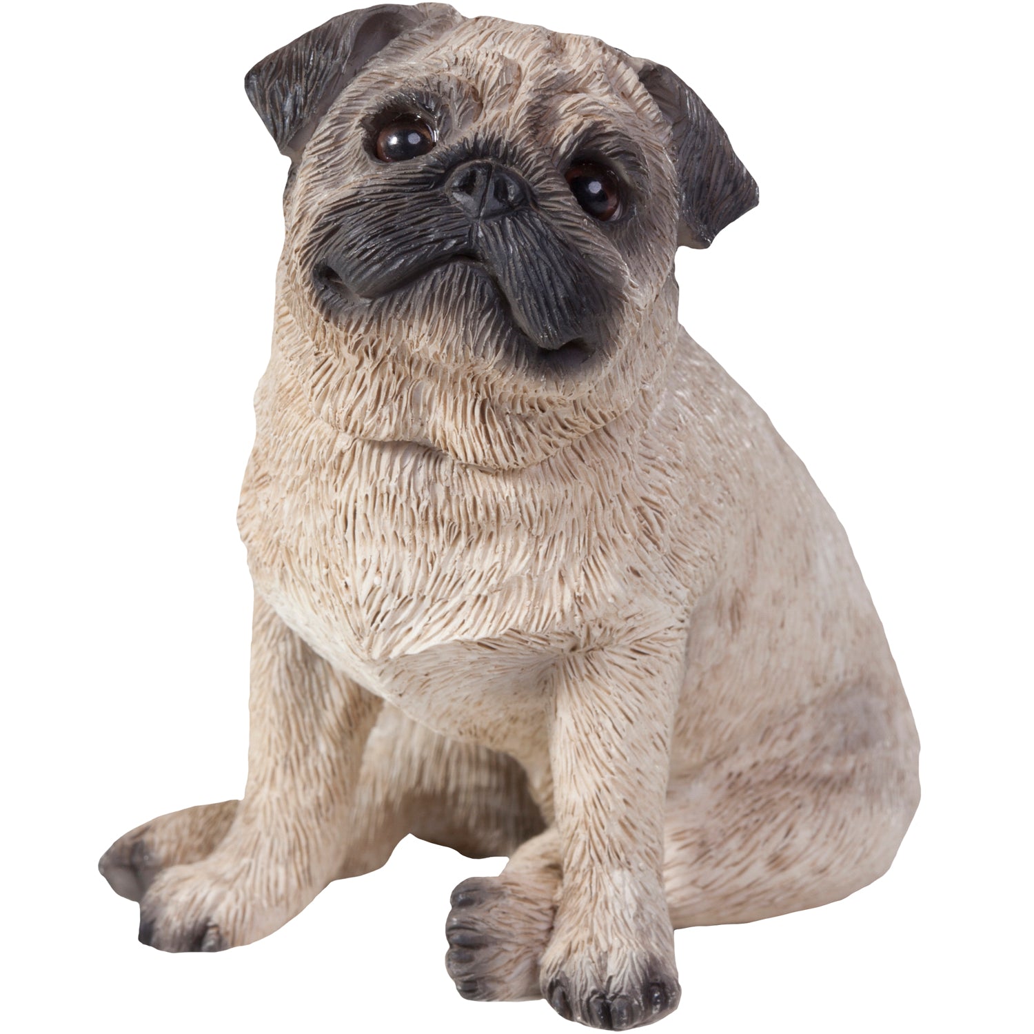 Premium Handcrafted Fawn Pug Sculpture - Ultimate Gift for Dog Lovers