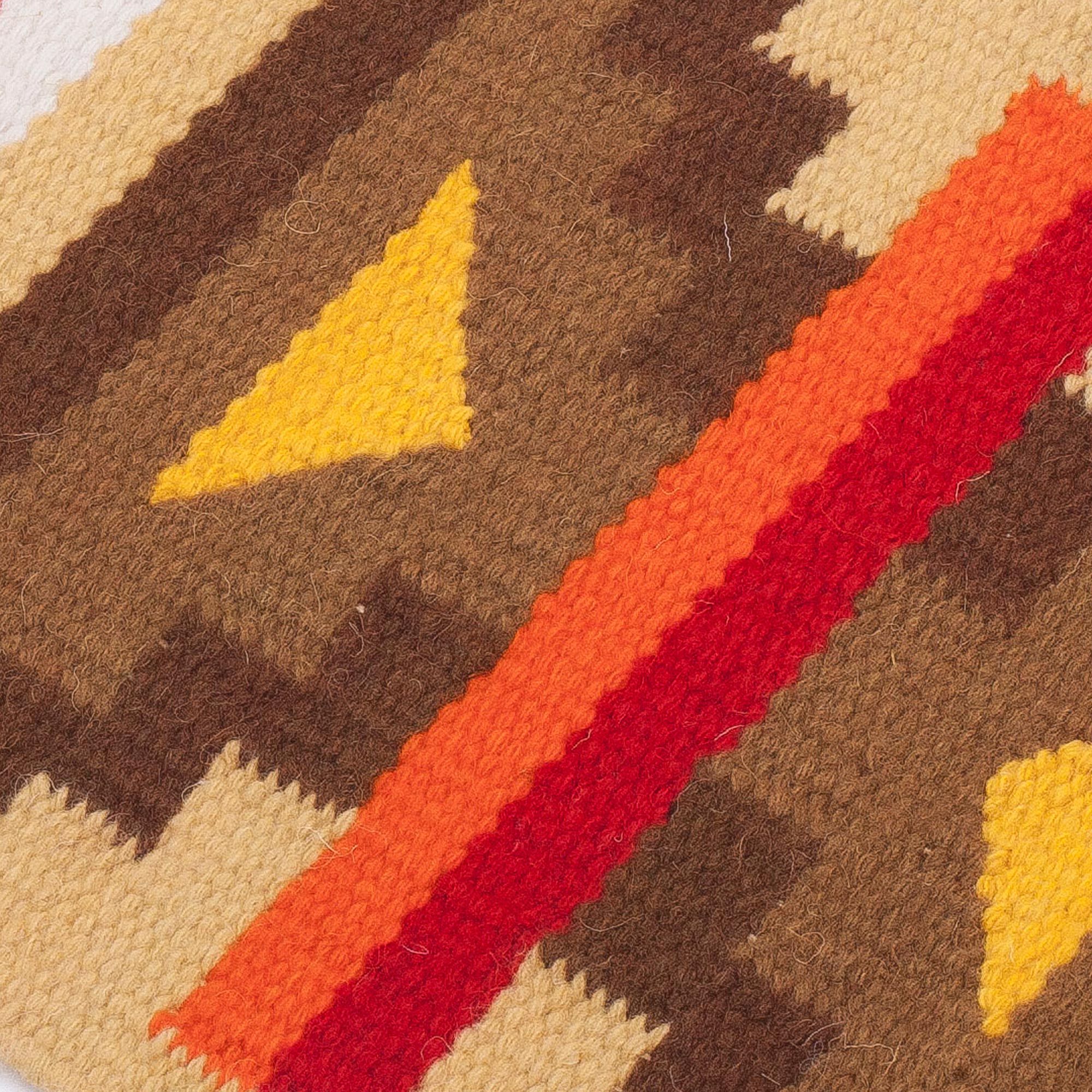 Premium Andean Handwoven Table Runner with Geometric Patterns