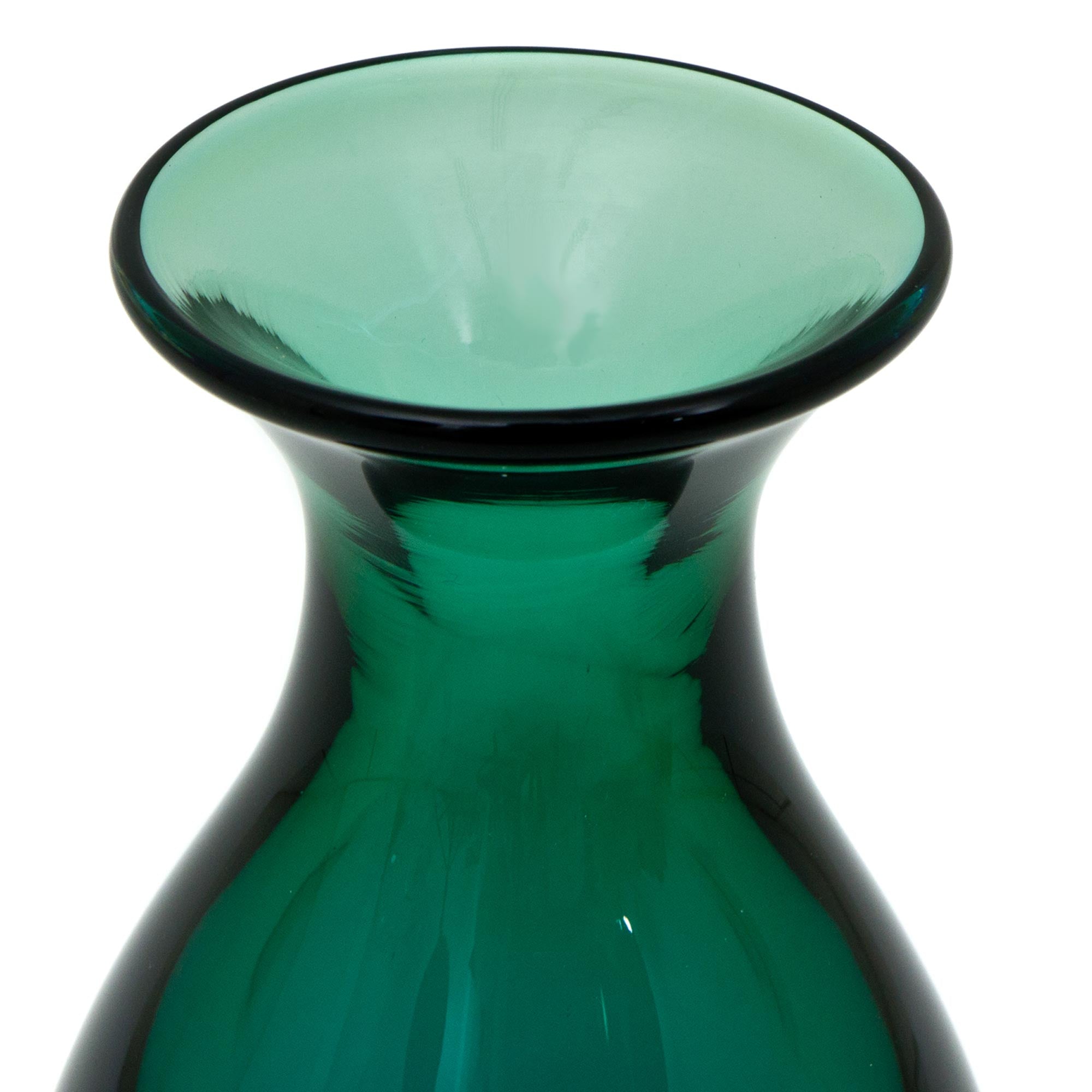 Premium Rain Drop Brazilian Art Glass Vase - Hand Blown Murano Inspired Elegance