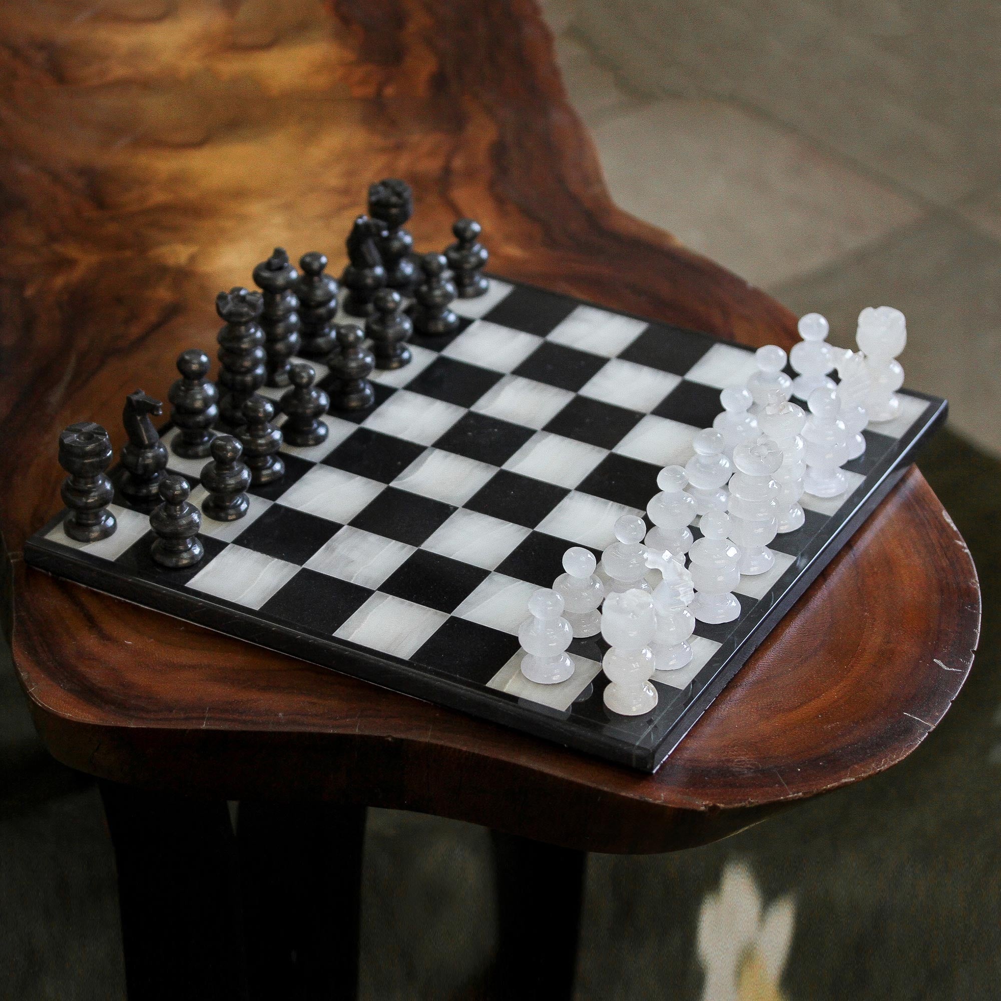 Premium Onyx & Marble Chess Set - Ultimate Classic Edition