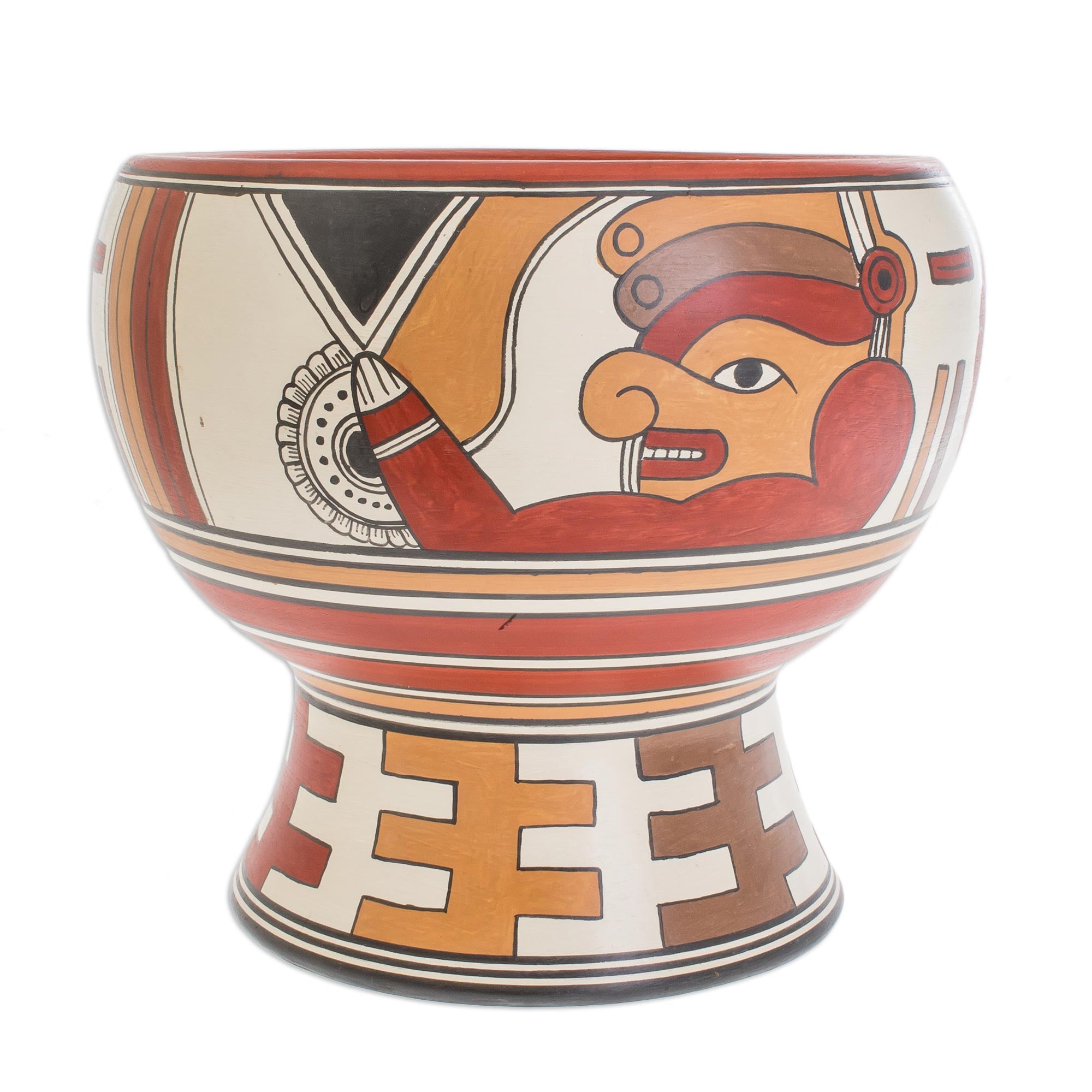 Premium Ancestral Greeting Handcrafted Terracotta Vase - Museum-Quality Replica