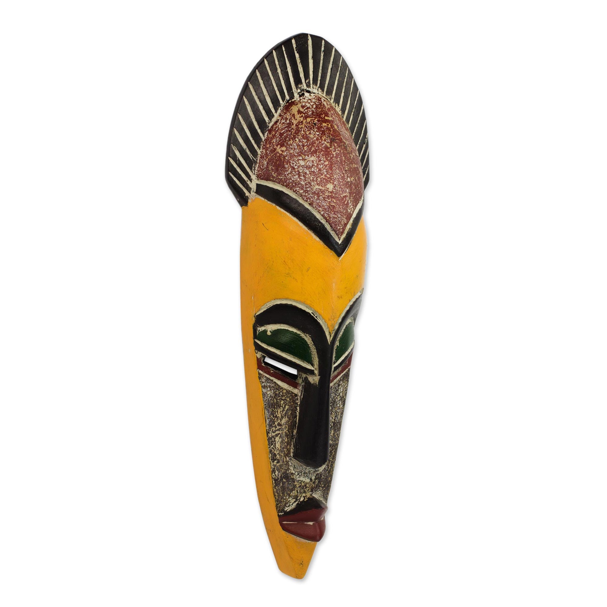 Premium African Wood Wall Mask - Protect the Jungle