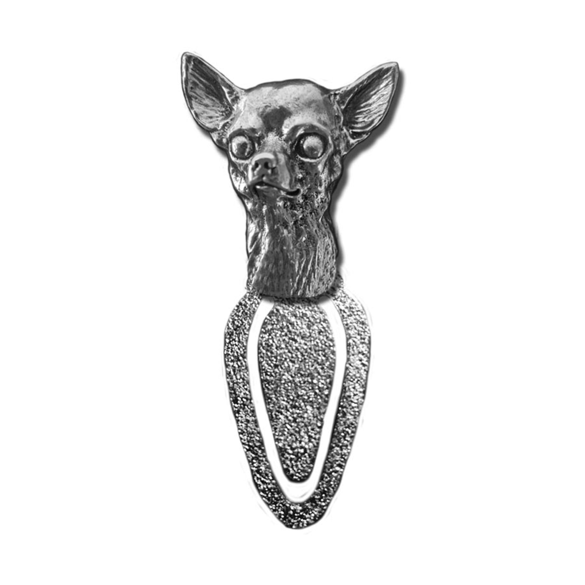 Premium Chihuahua Bookmark - Handcrafted Antique Pewter