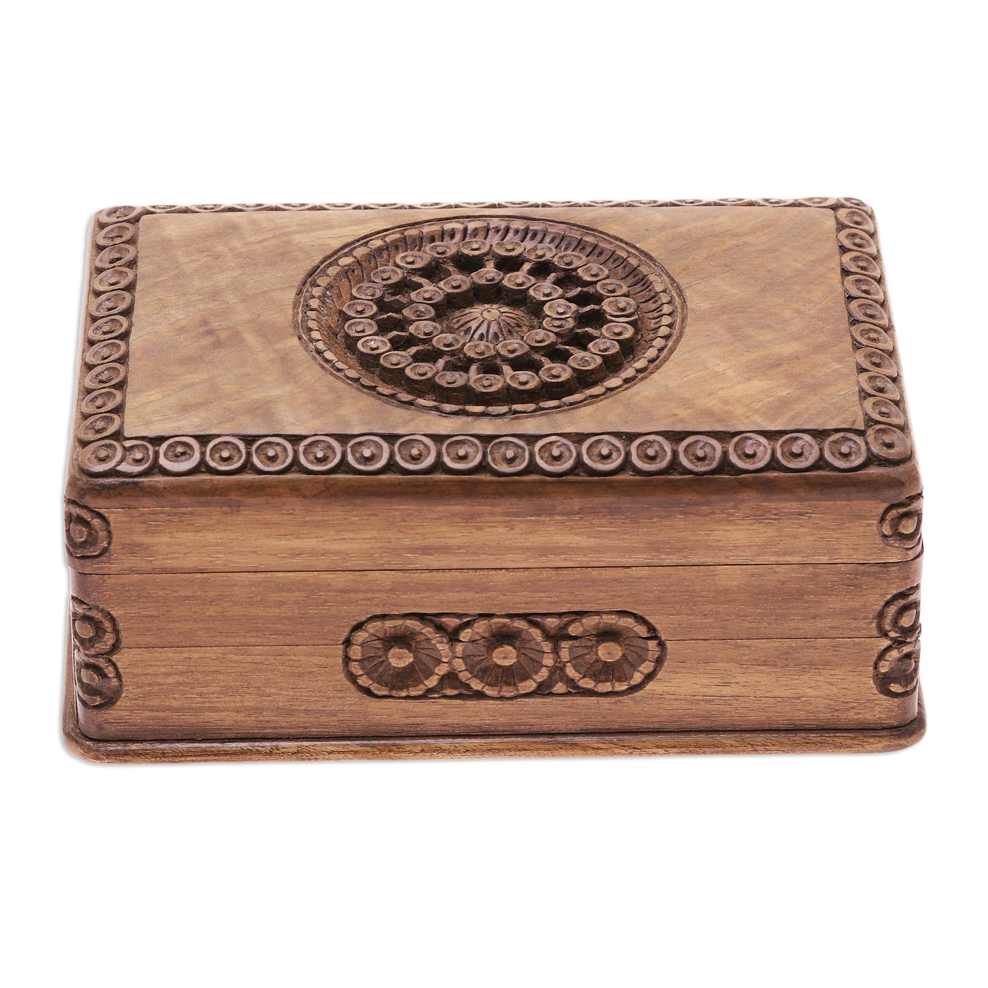 Premium Exotic Radiance Walnut Jewelry Box - Handcrafted Elegance