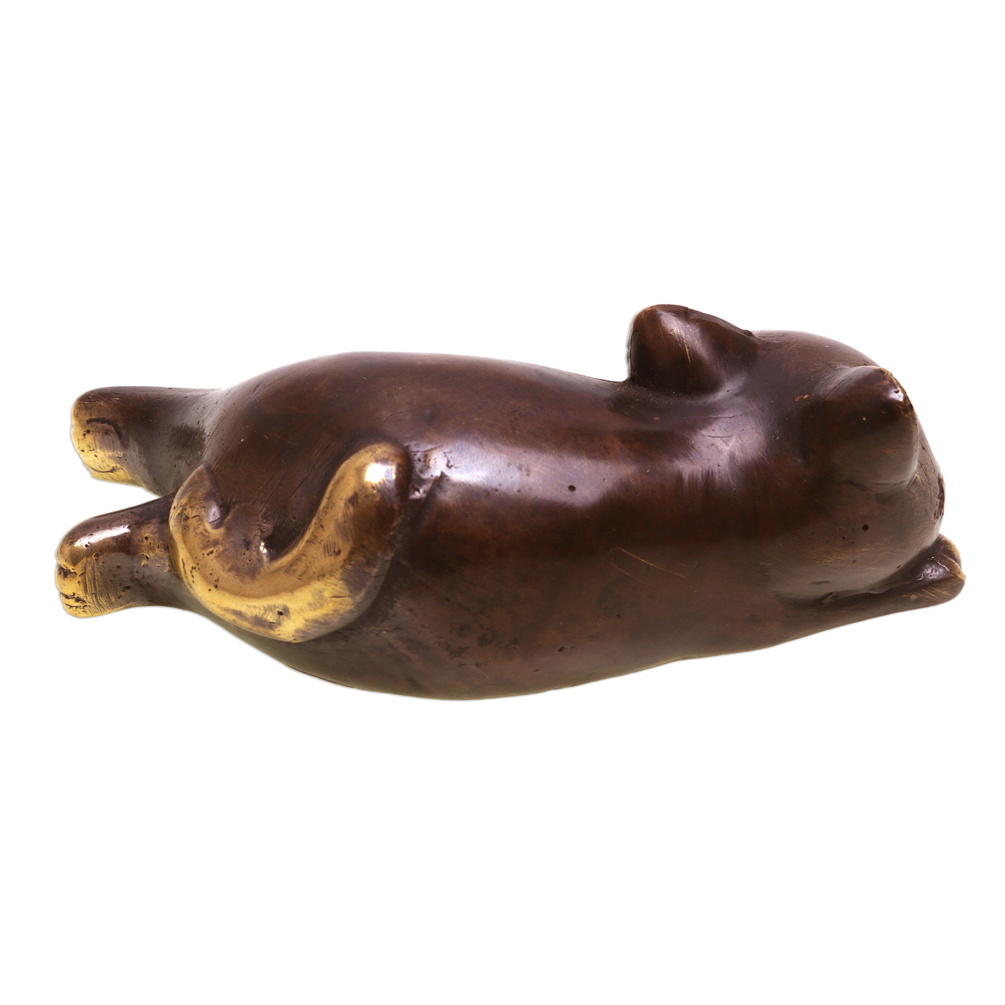 Premium Bronze Cat Sculpture - Let Sleeping Cats Lie