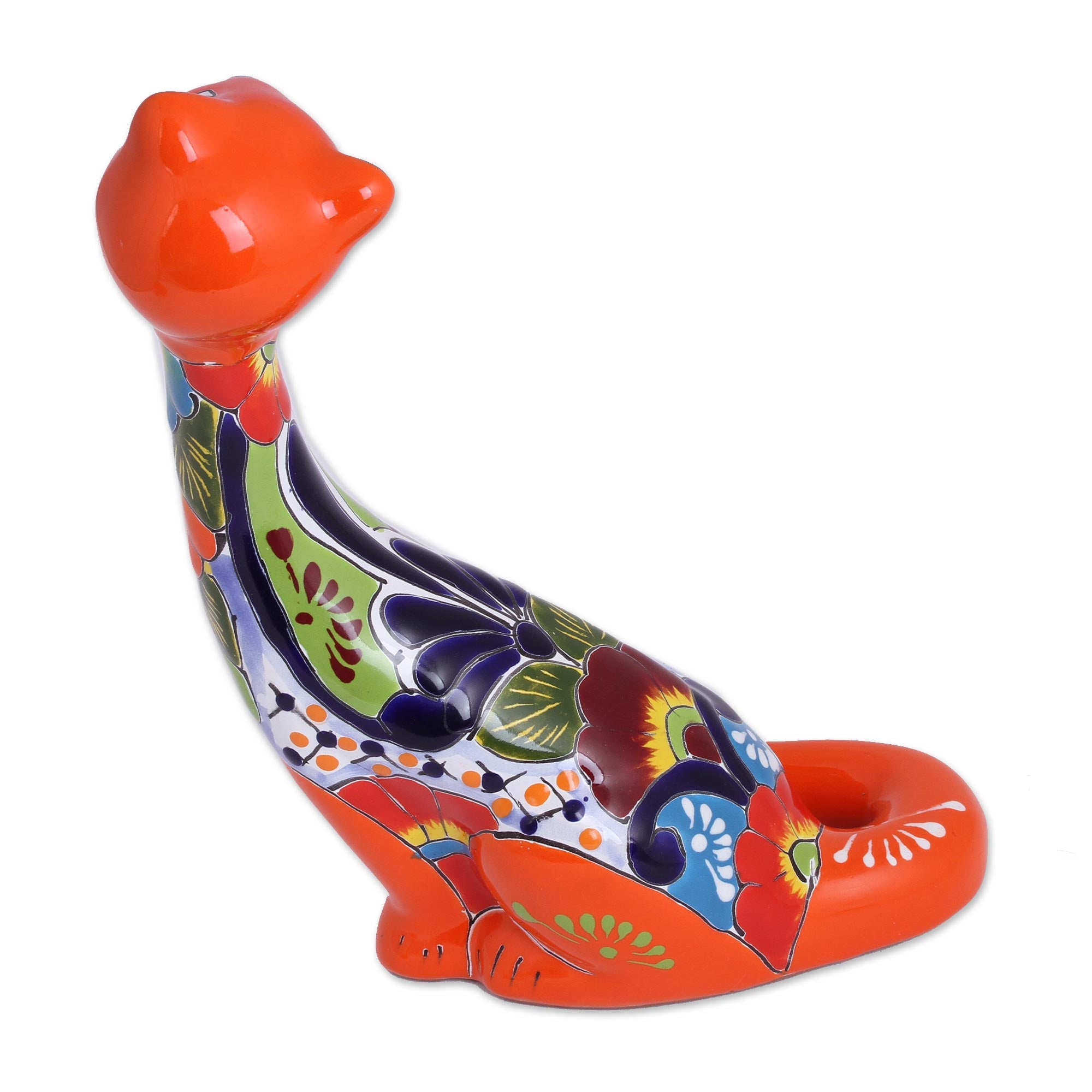 Premium Hand-Painted Ceramic Cat Sculpture – Unique Mexican Artistry