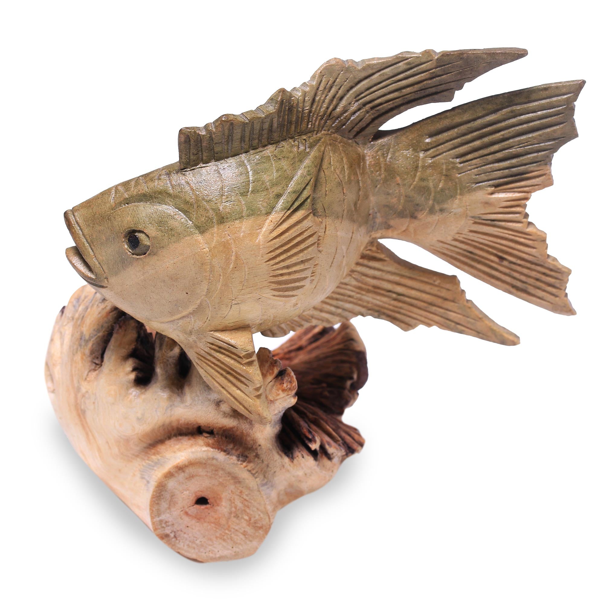 Premium Hand-Carved Gourami Fish Figurine – Authentic Balinese Artistry