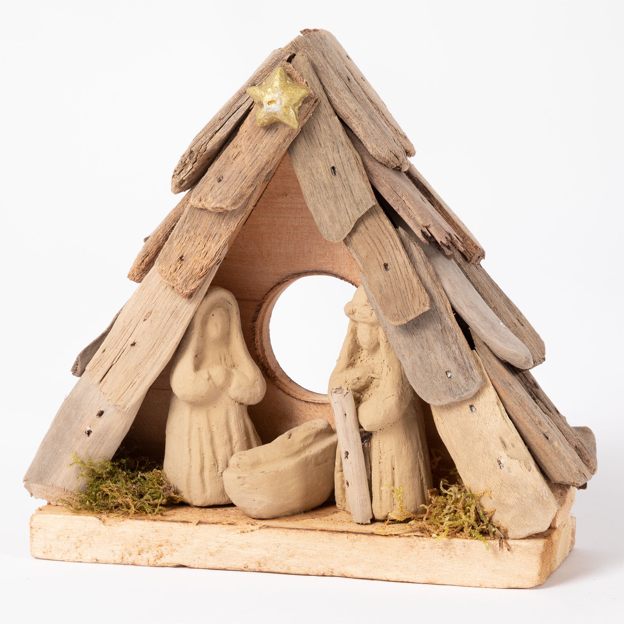 Premium Handmade Recycled Driftwood Christmas Ornament | Fair Trade & Eco-Friendly