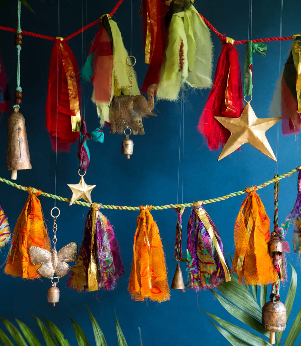 Premium Sari Party Tassel Garland - Festive & Eco-Friendly